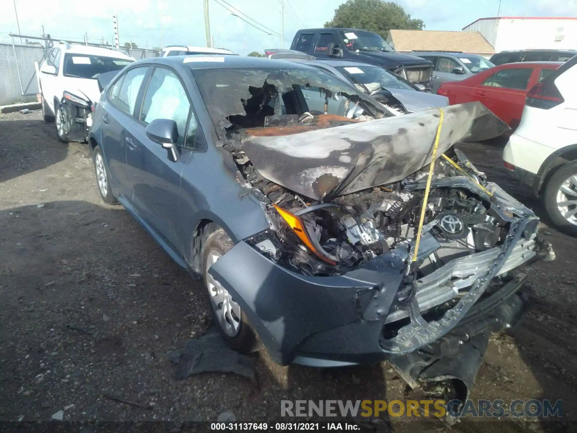 1 Photograph of a damaged car 5YFEPRAE2LP069377 TOYOTA COROLLA 2020