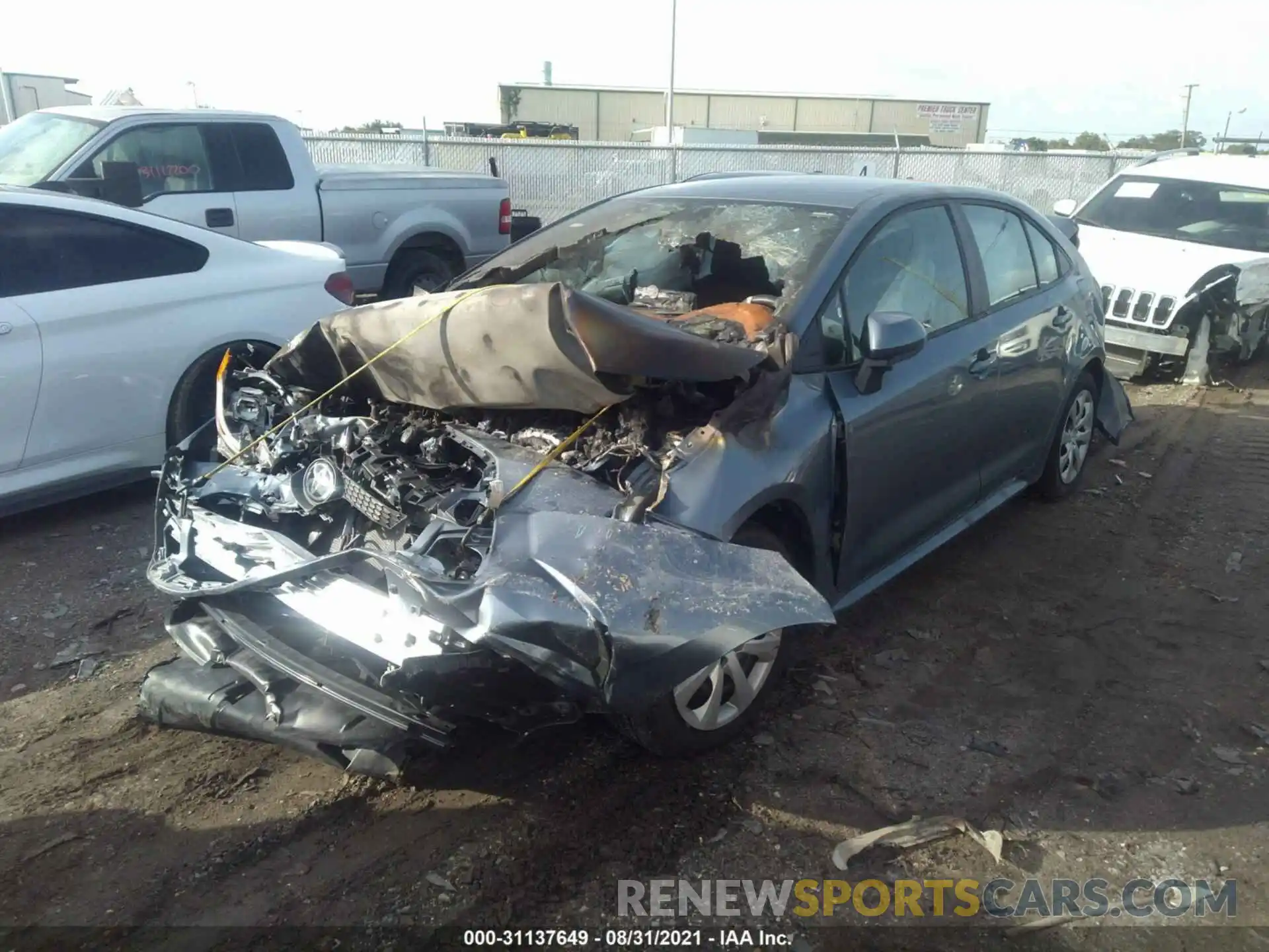 2 Photograph of a damaged car 5YFEPRAE2LP069377 TOYOTA COROLLA 2020