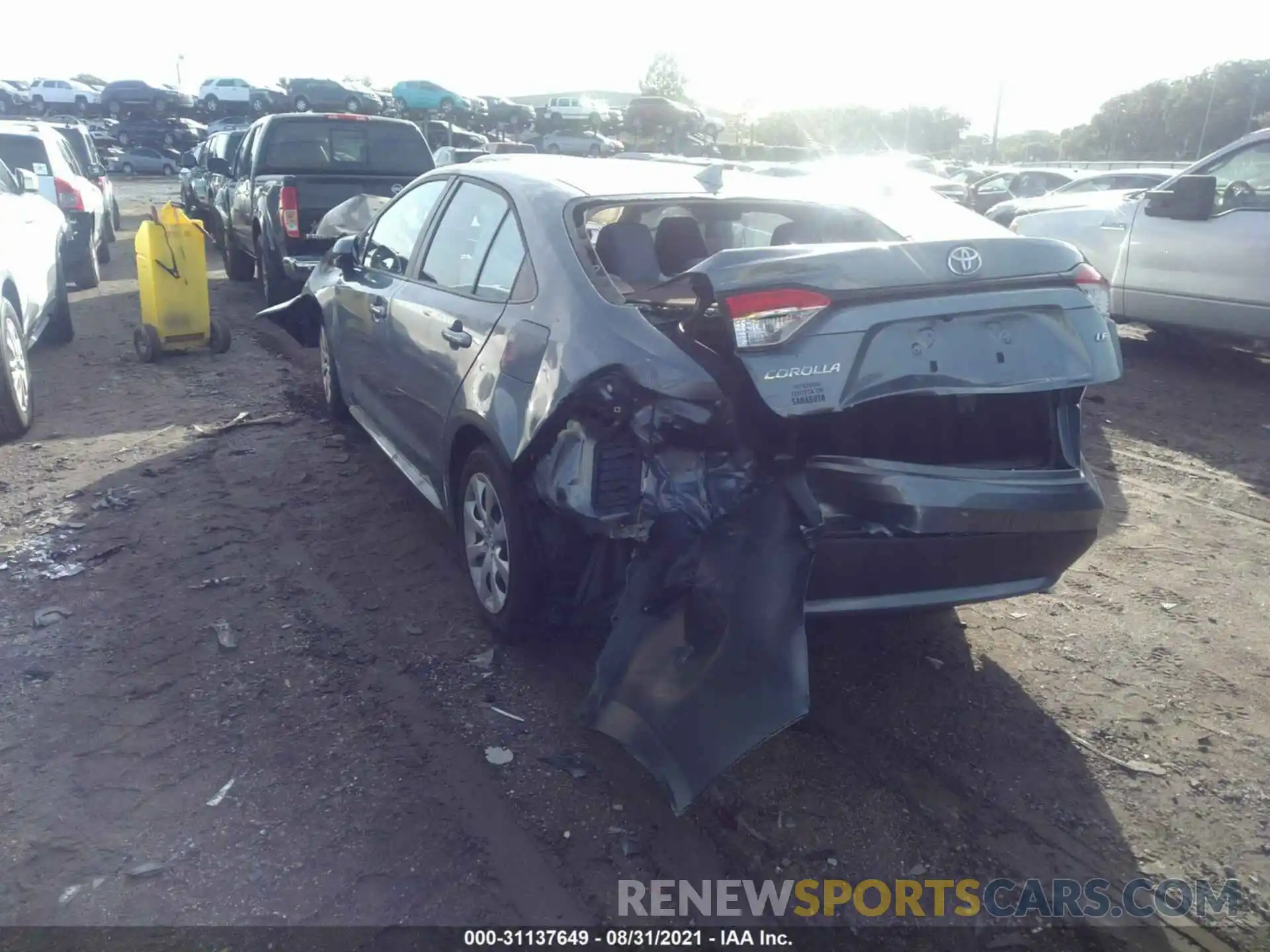 3 Photograph of a damaged car 5YFEPRAE2LP069377 TOYOTA COROLLA 2020