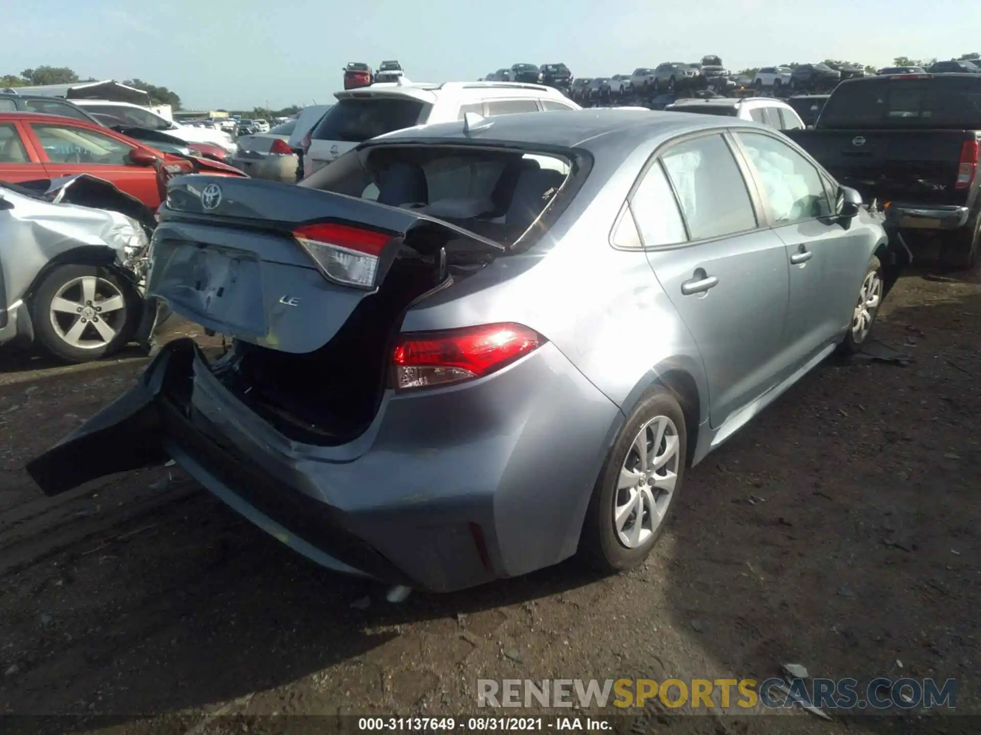 4 Photograph of a damaged car 5YFEPRAE2LP069377 TOYOTA COROLLA 2020