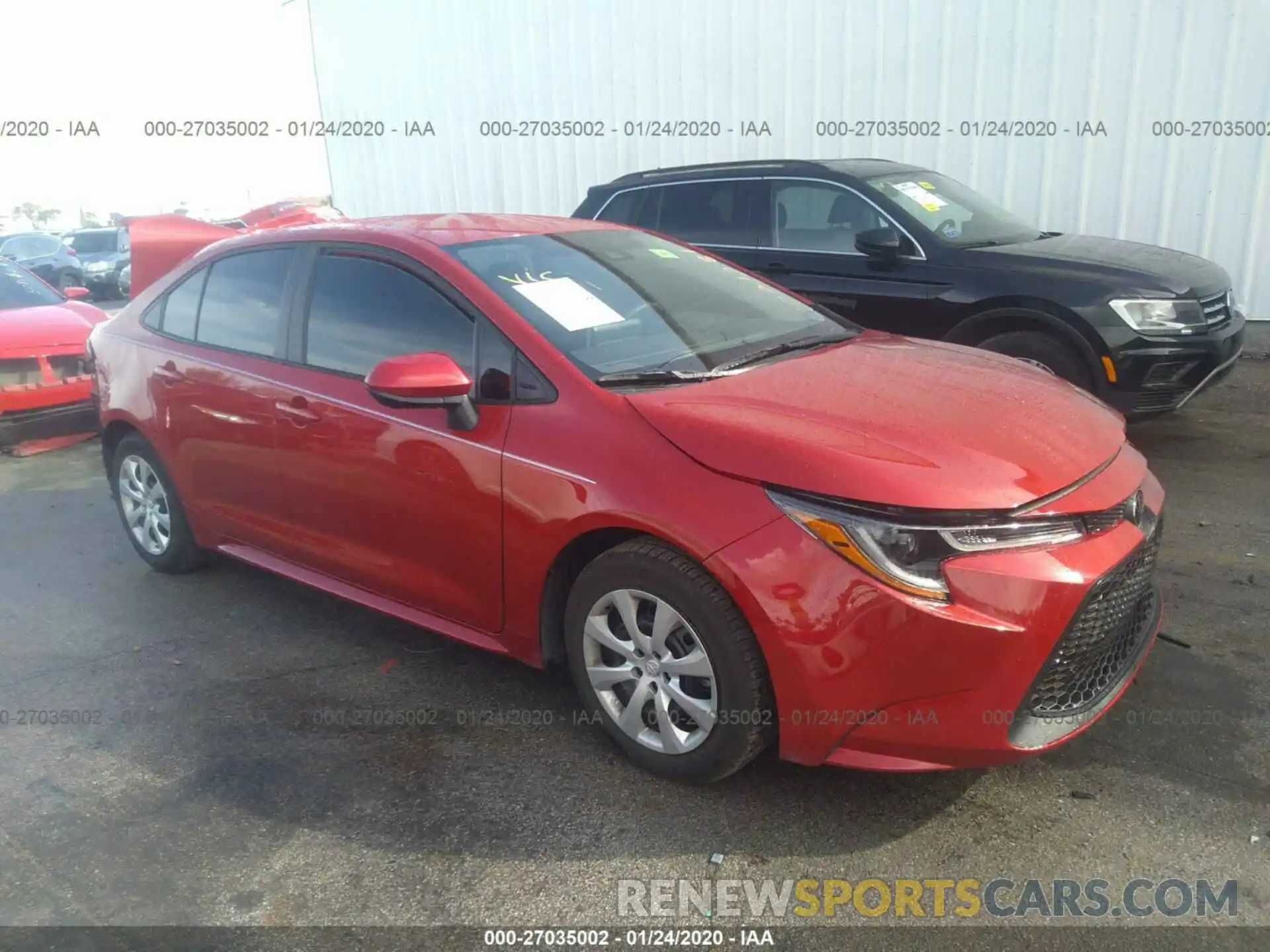 1 Photograph of a damaged car 5YFEPRAE2LP071081 TOYOTA COROLLA 2020