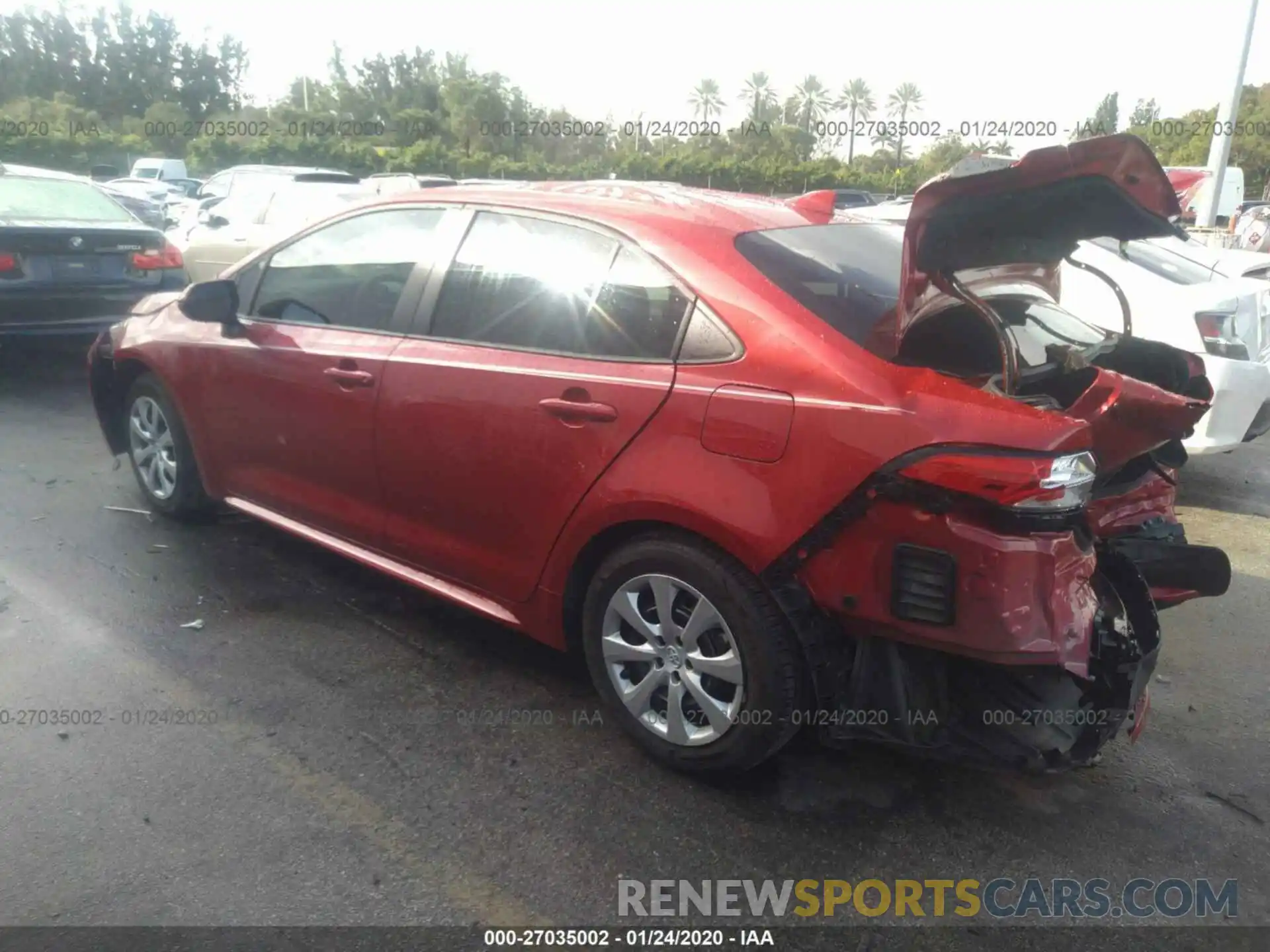 3 Photograph of a damaged car 5YFEPRAE2LP071081 TOYOTA COROLLA 2020