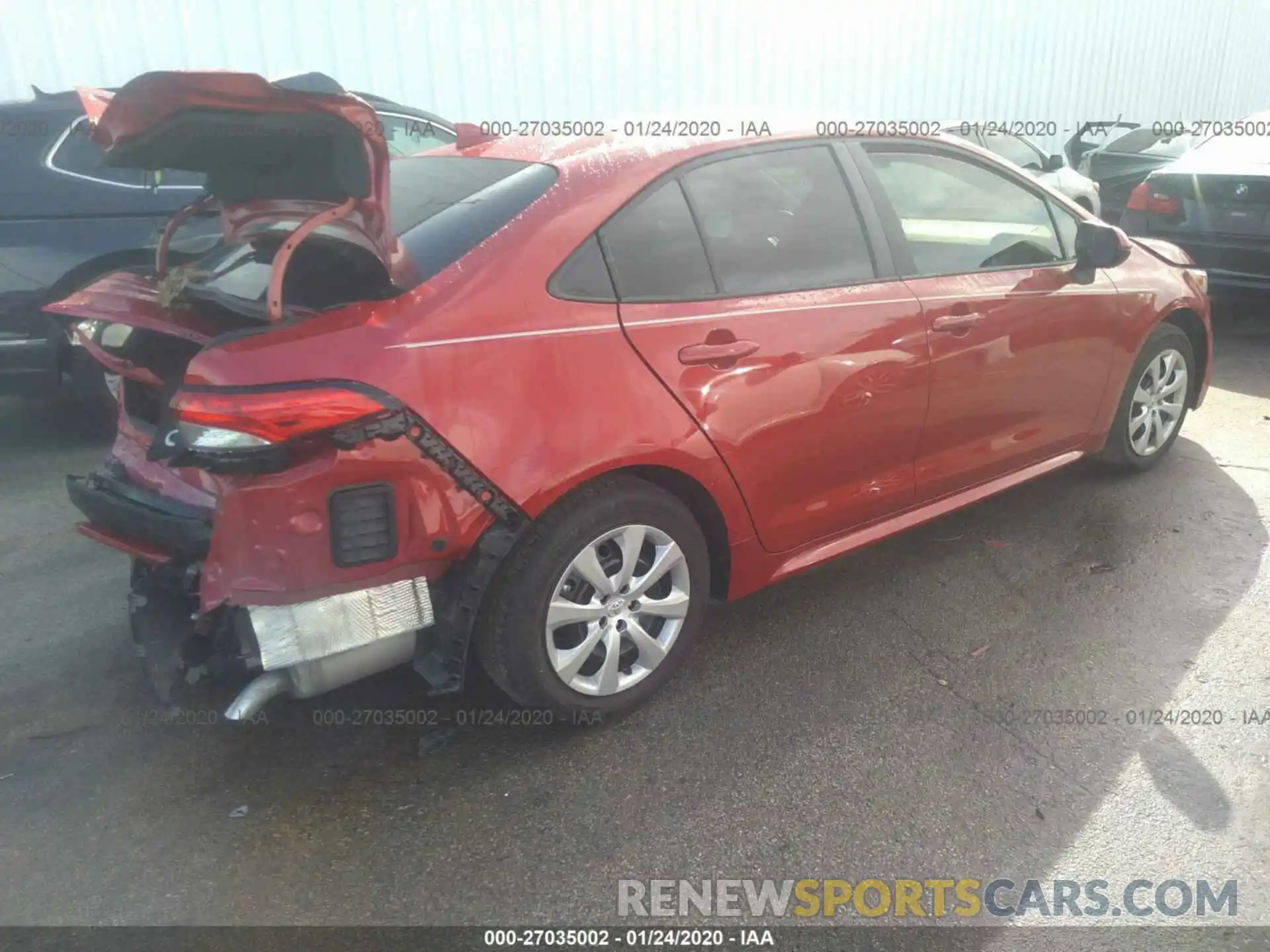 4 Photograph of a damaged car 5YFEPRAE2LP071081 TOYOTA COROLLA 2020