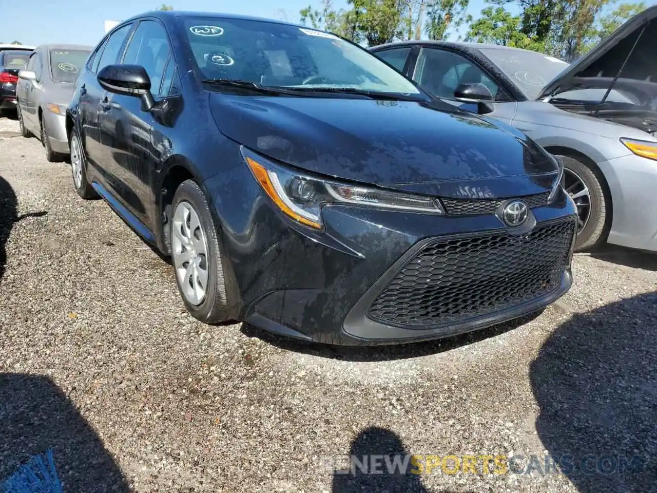 1 Photograph of a damaged car 5YFEPRAE2LP072148 TOYOTA COROLLA 2020