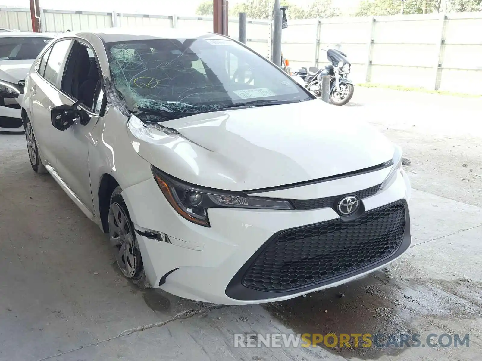 1 Photograph of a damaged car 5YFEPRAE2LP072327 TOYOTA COROLLA 2020