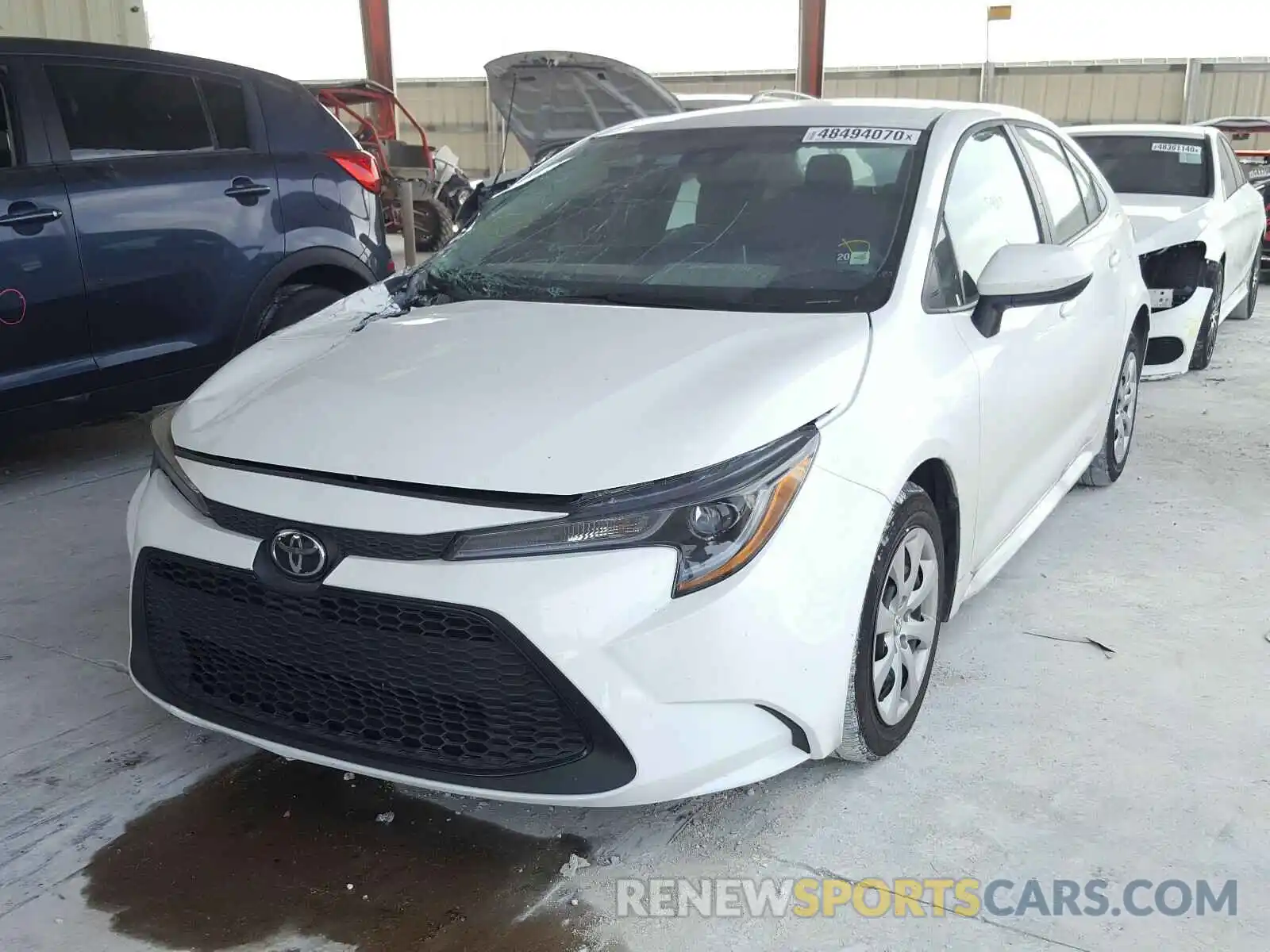 2 Photograph of a damaged car 5YFEPRAE2LP072327 TOYOTA COROLLA 2020