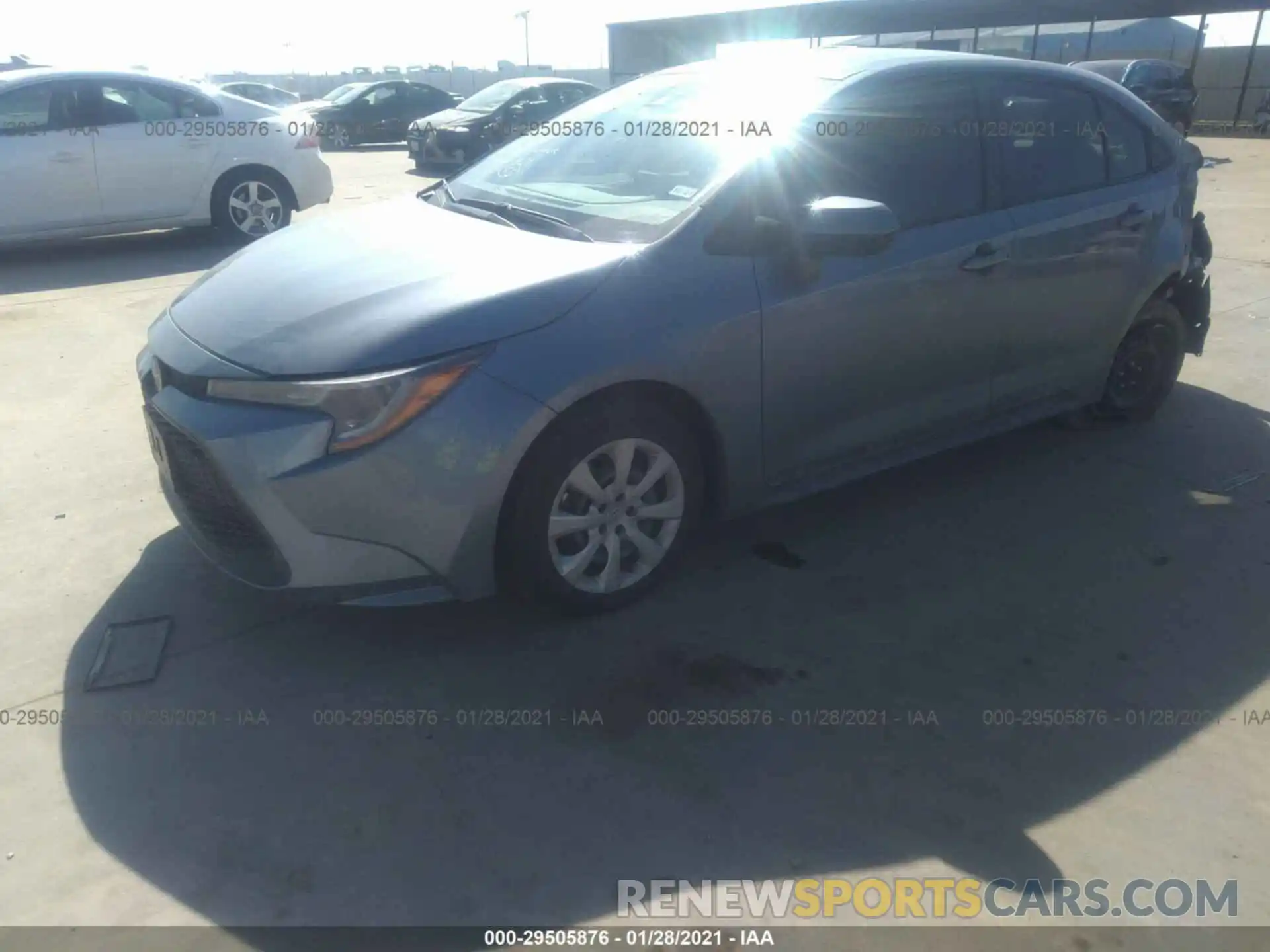 2 Photograph of a damaged car 5YFEPRAE2LP072442 TOYOTA COROLLA 2020