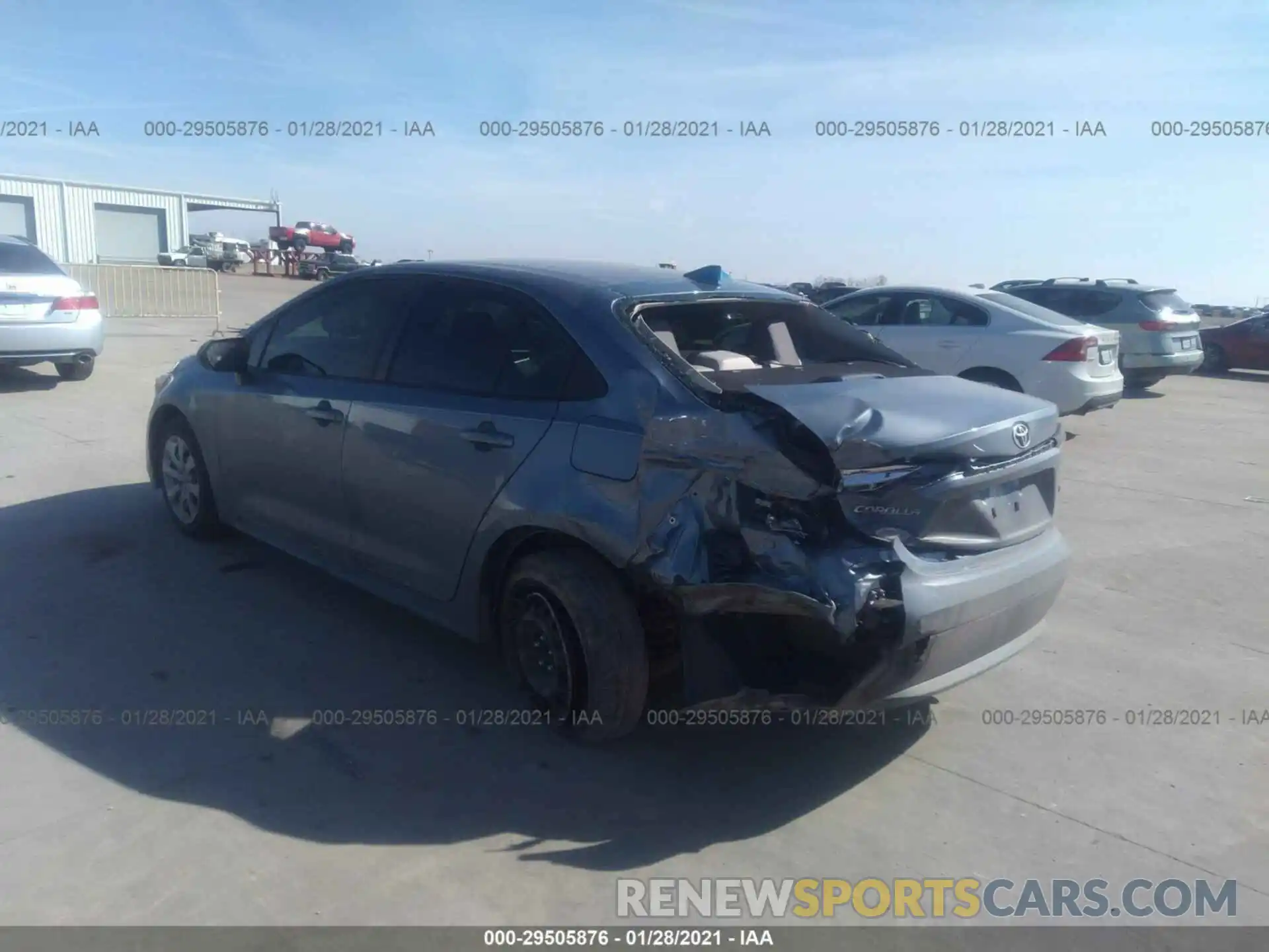 3 Photograph of a damaged car 5YFEPRAE2LP072442 TOYOTA COROLLA 2020