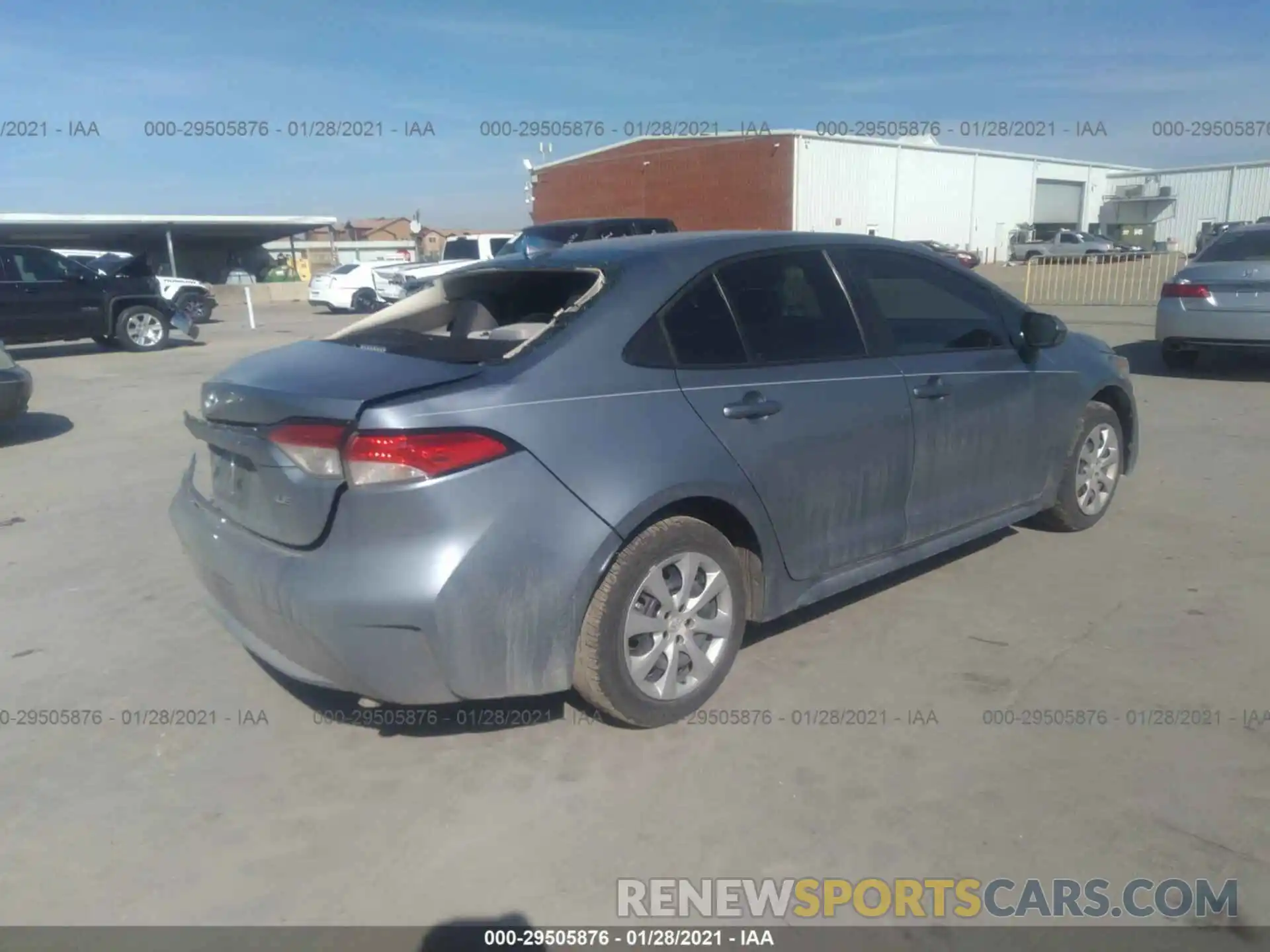 4 Photograph of a damaged car 5YFEPRAE2LP072442 TOYOTA COROLLA 2020