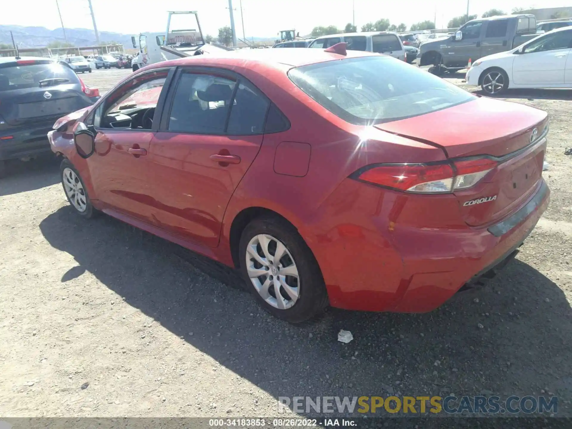 3 Photograph of a damaged car 5YFEPRAE2LP072585 TOYOTA COROLLA 2020