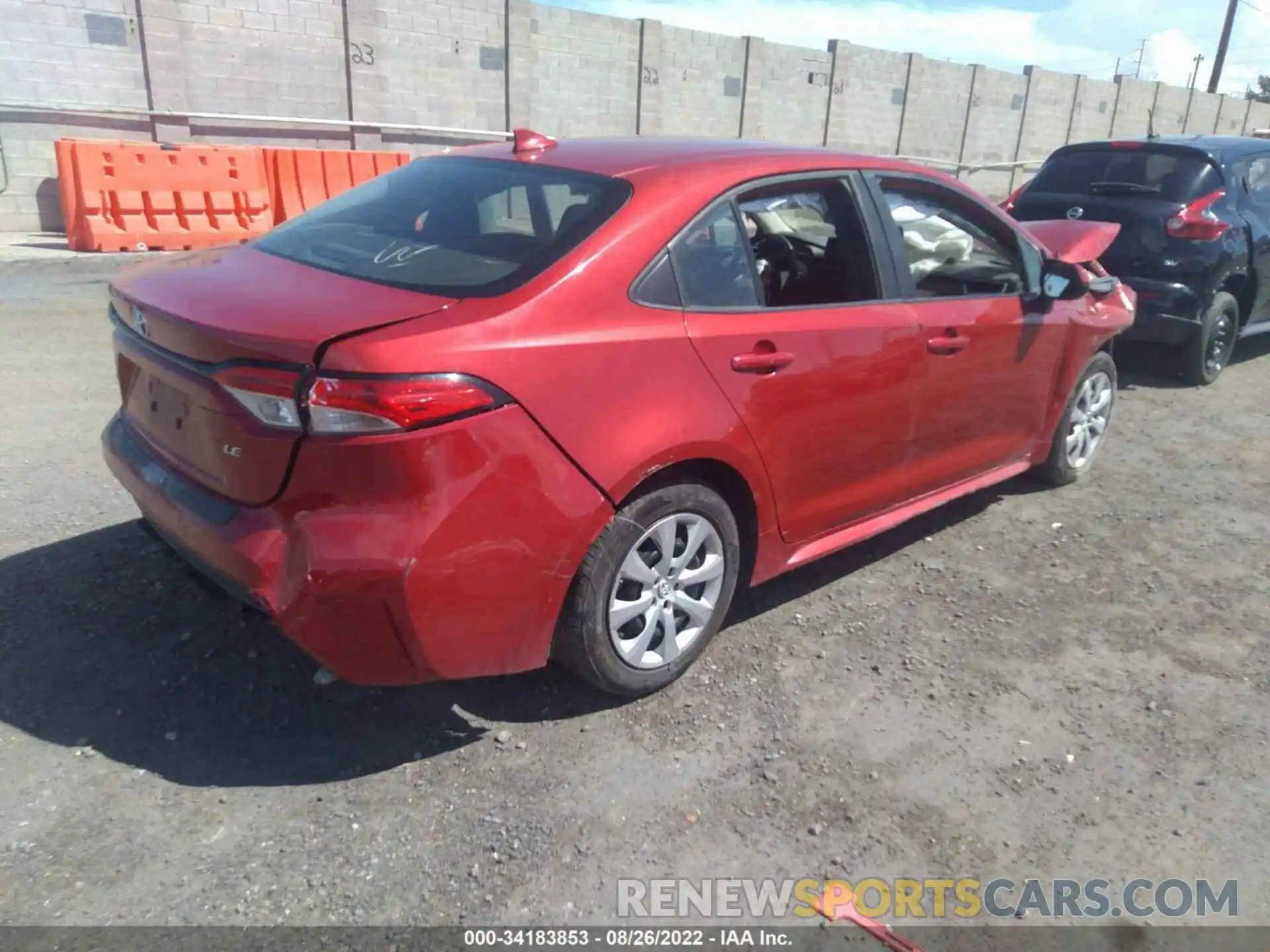 4 Photograph of a damaged car 5YFEPRAE2LP072585 TOYOTA COROLLA 2020