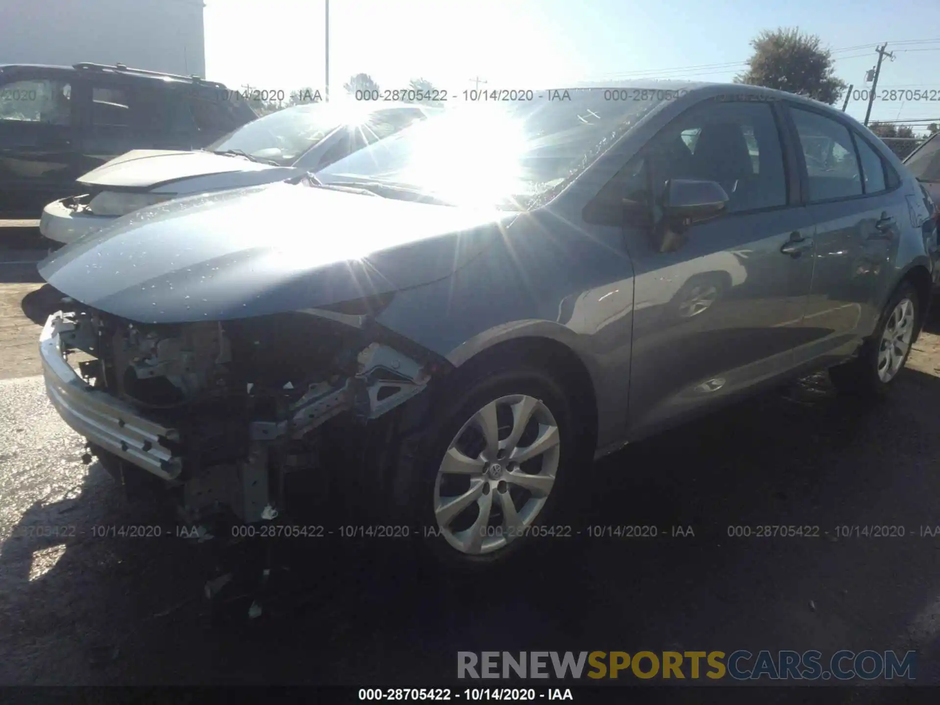 2 Photograph of a damaged car 5YFEPRAE2LP073493 TOYOTA COROLLA 2020