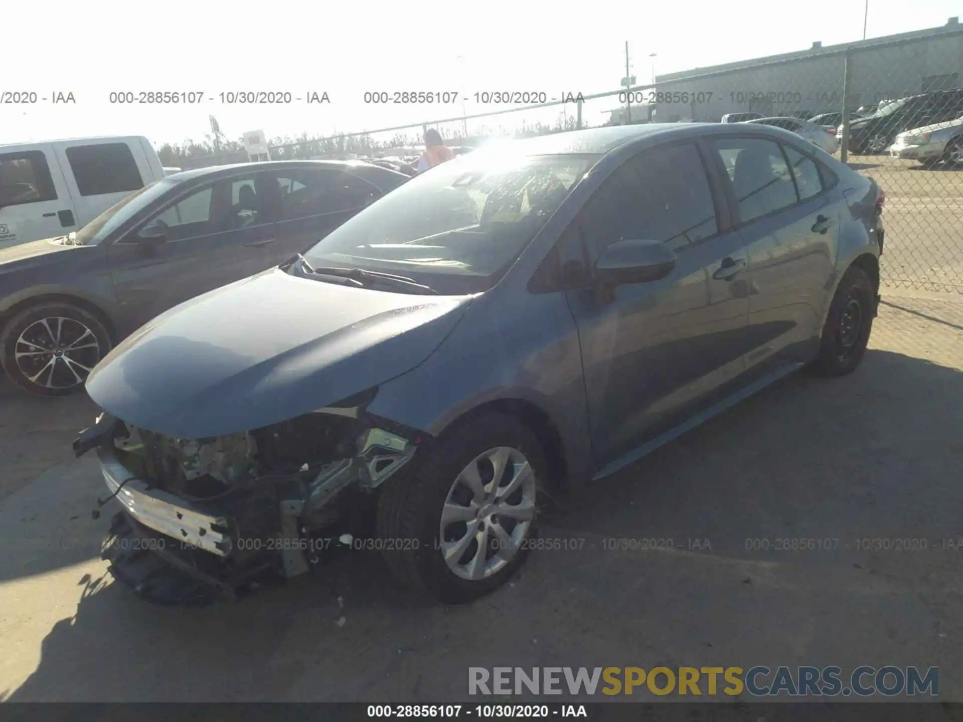 2 Photograph of a damaged car 5YFEPRAE2LP073865 TOYOTA COROLLA 2020