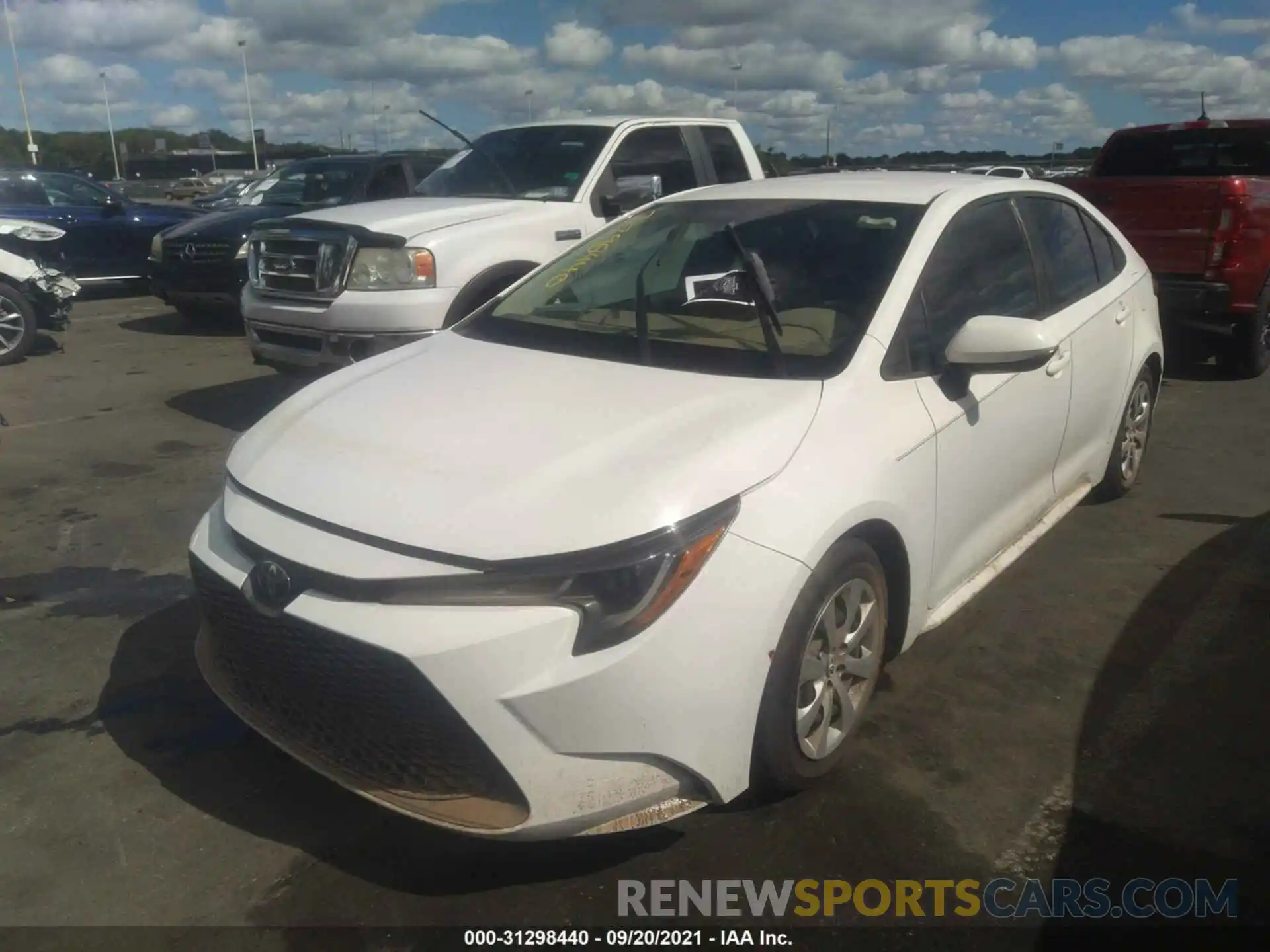 2 Photograph of a damaged car 5YFEPRAE2LP073932 TOYOTA COROLLA 2020