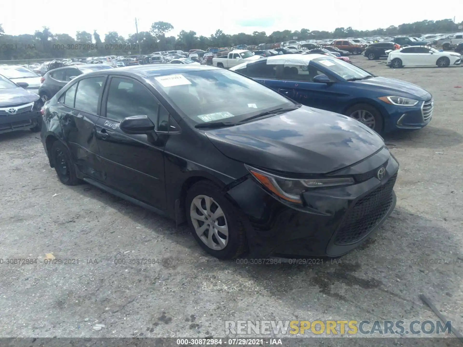 1 Photograph of a damaged car 5YFEPRAE2LP074174 TOYOTA COROLLA 2020