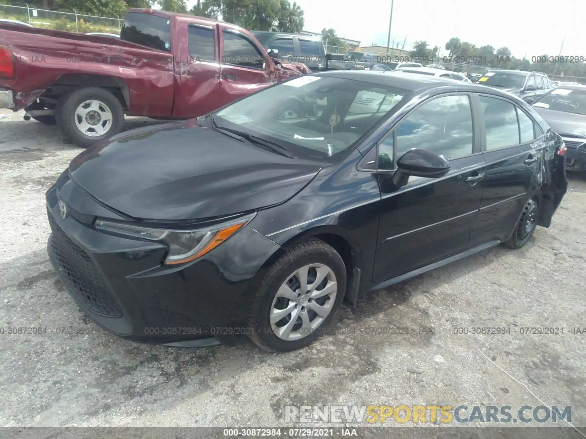 2 Photograph of a damaged car 5YFEPRAE2LP074174 TOYOTA COROLLA 2020