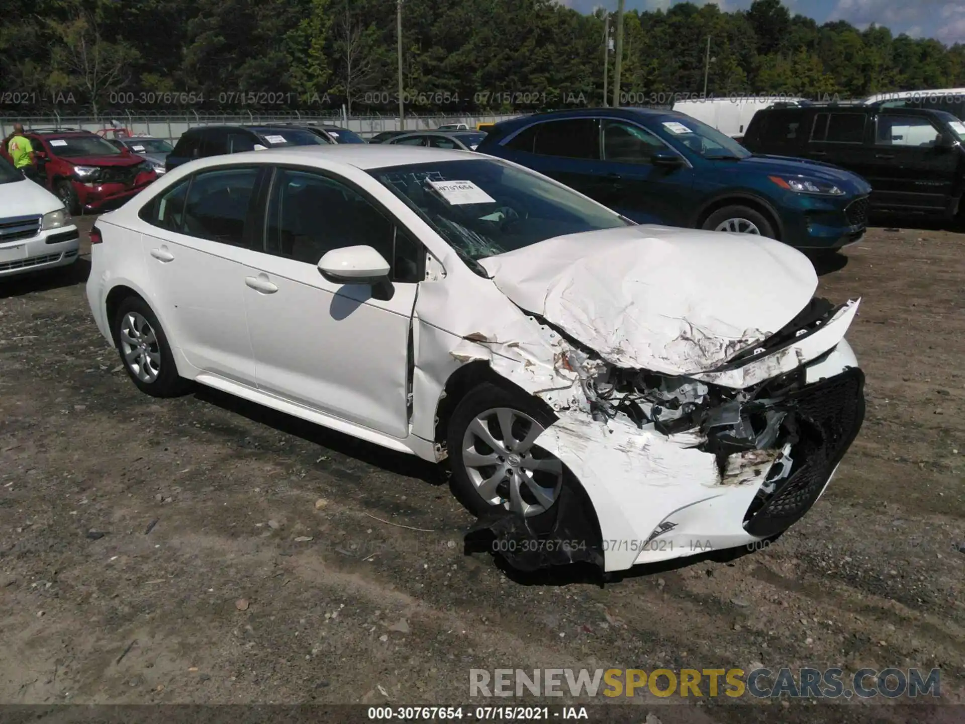 1 Photograph of a damaged car 5YFEPRAE2LP074787 TOYOTA COROLLA 2020