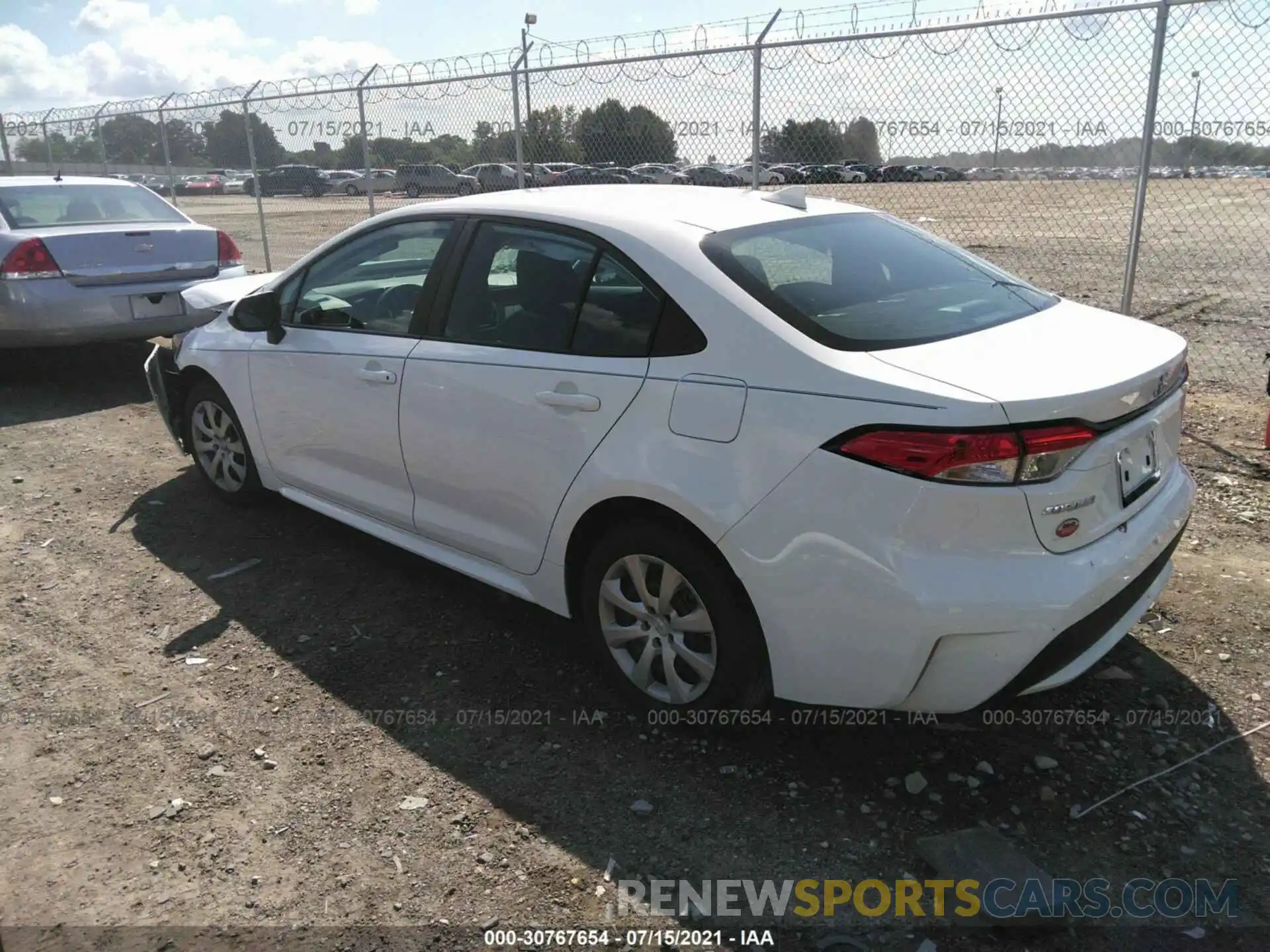 3 Photograph of a damaged car 5YFEPRAE2LP074787 TOYOTA COROLLA 2020