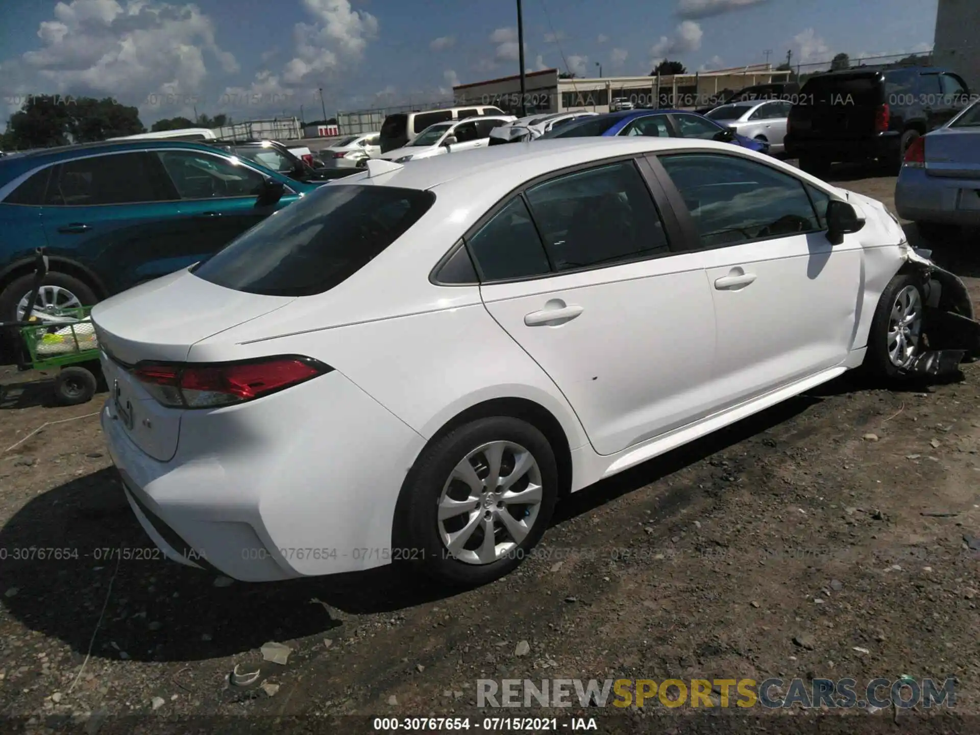 4 Photograph of a damaged car 5YFEPRAE2LP074787 TOYOTA COROLLA 2020