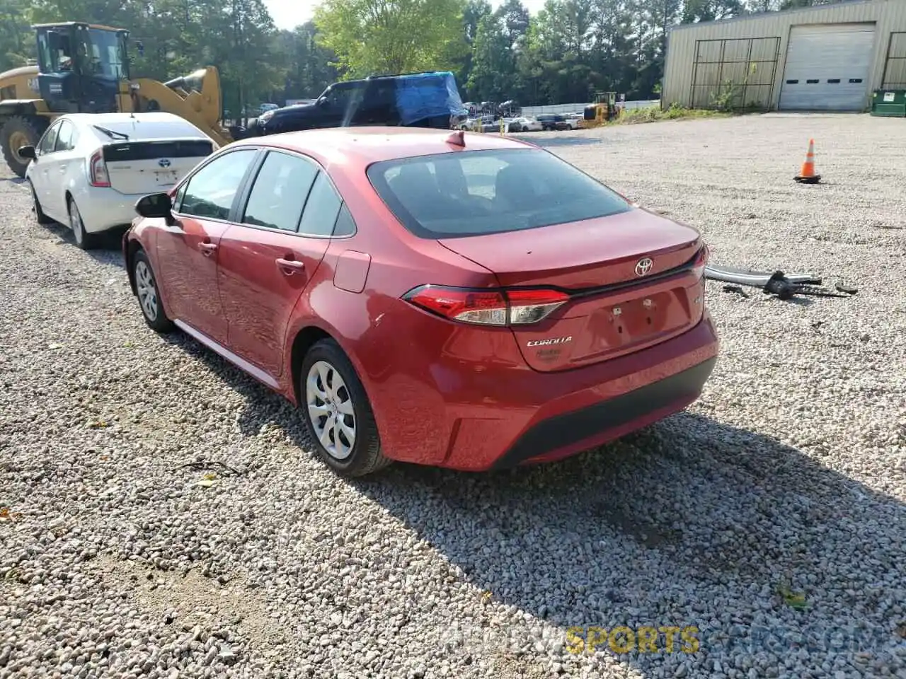 3 Photograph of a damaged car 5YFEPRAE2LP074921 TOYOTA COROLLA 2020