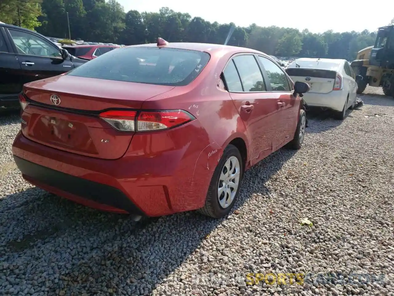 4 Photograph of a damaged car 5YFEPRAE2LP074921 TOYOTA COROLLA 2020