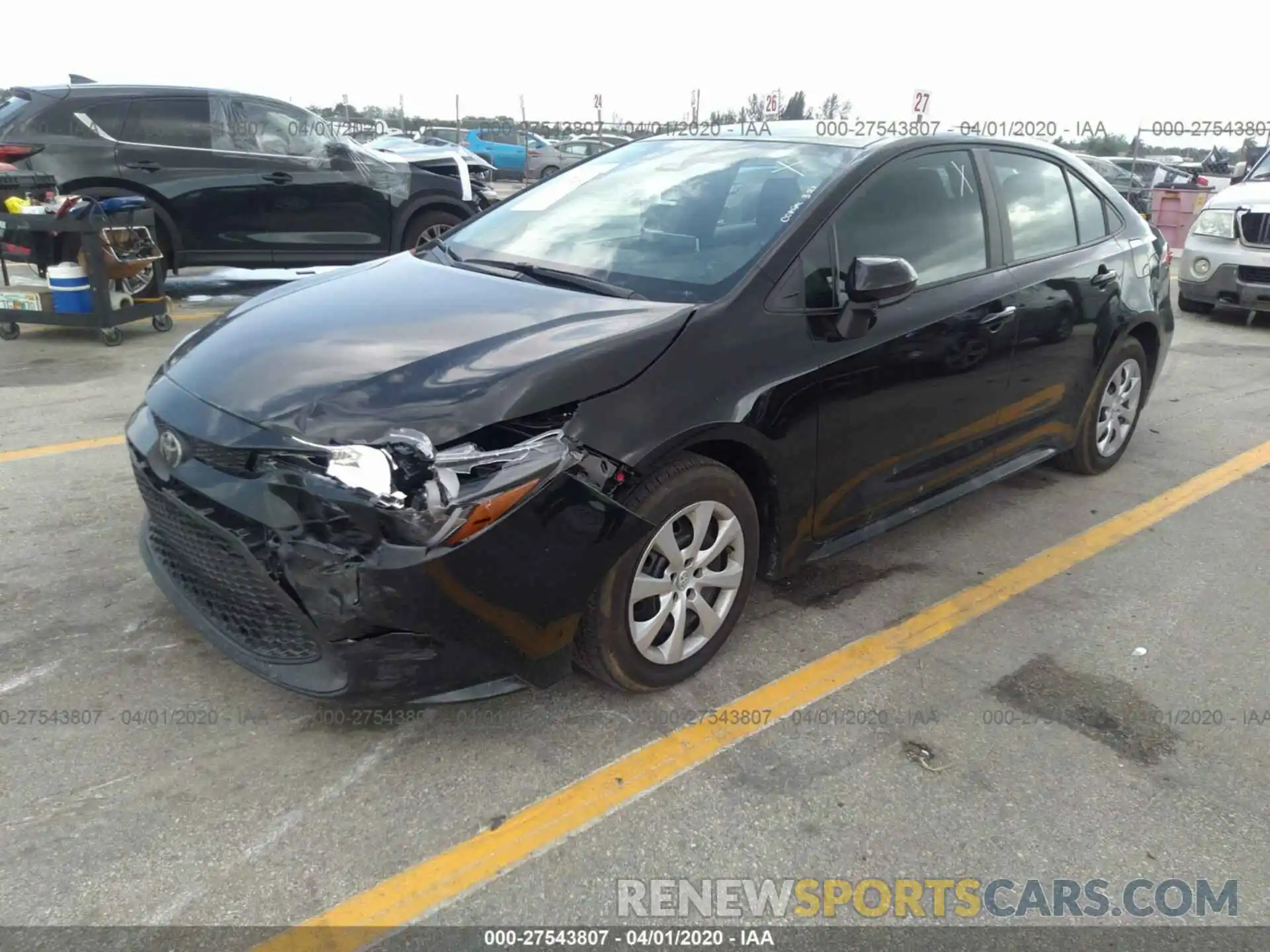 2 Photograph of a damaged car 5YFEPRAE2LP075065 TOYOTA COROLLA 2020