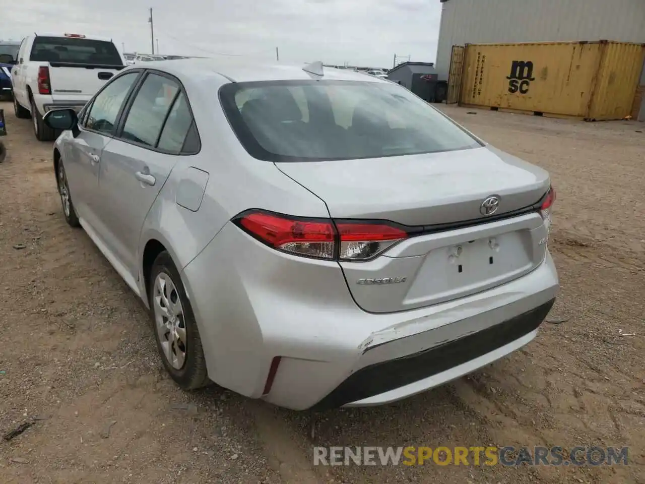 3 Photograph of a damaged car 5YFEPRAE2LP075129 TOYOTA COROLLA 2020