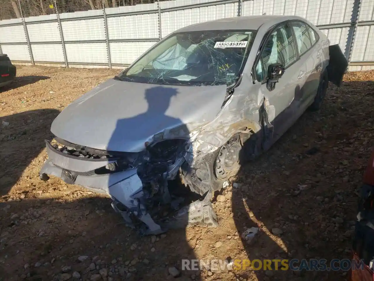 2 Photograph of a damaged car 5YFEPRAE2LP075874 TOYOTA COROLLA 2020