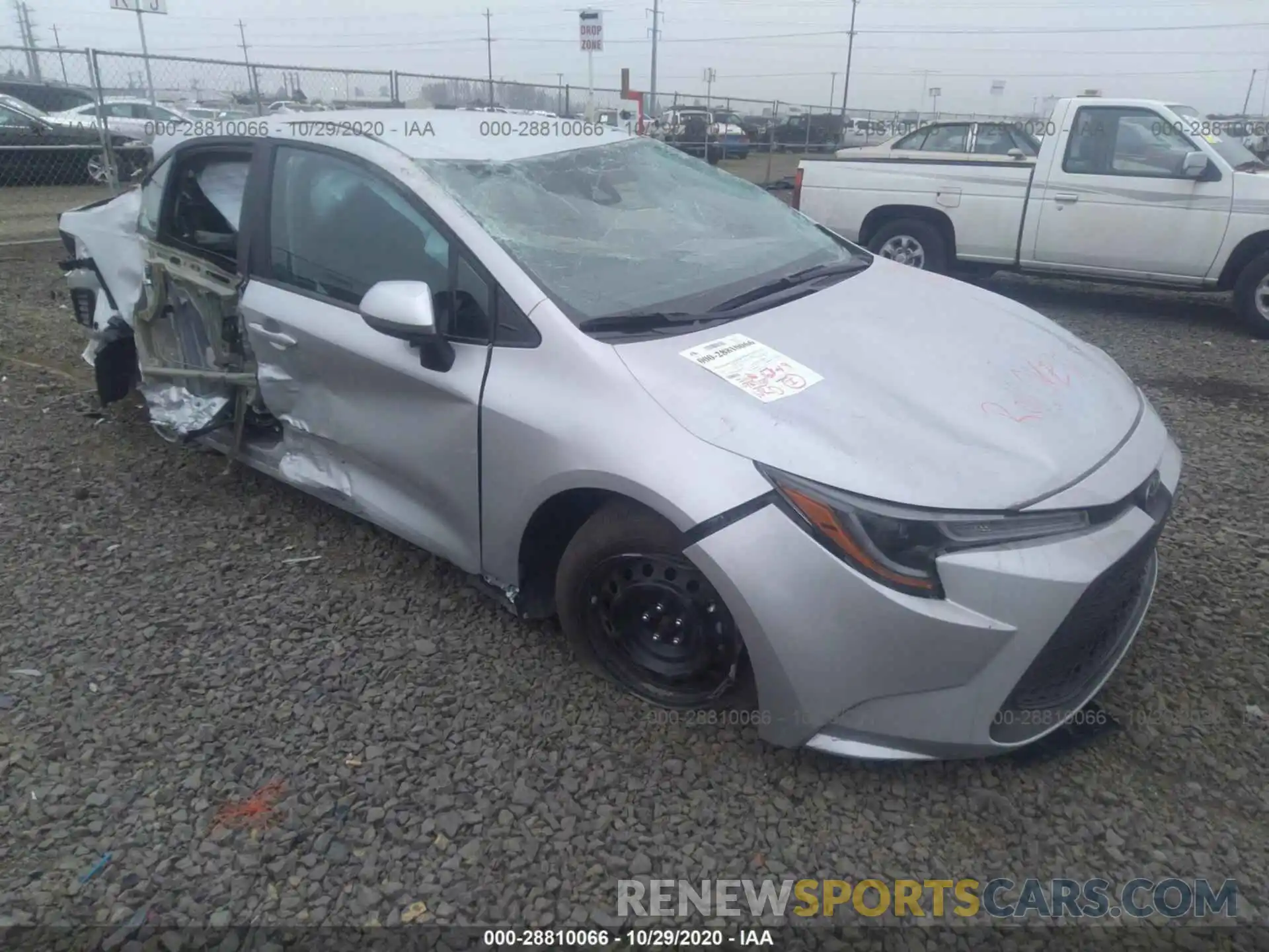 1 Photograph of a damaged car 5YFEPRAE2LP076152 TOYOTA COROLLA 2020