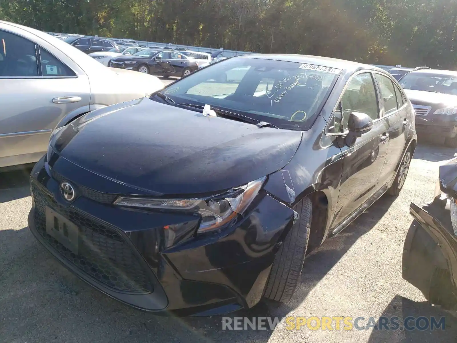 2 Photograph of a damaged car 5YFEPRAE2LP076247 TOYOTA COROLLA 2020