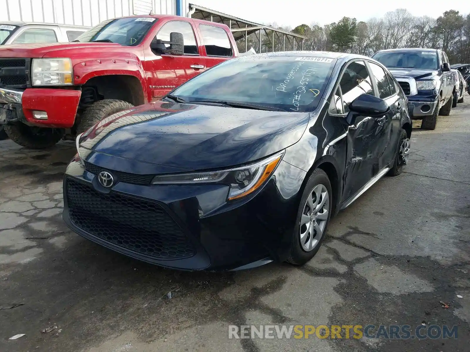 2 Photograph of a damaged car 5YFEPRAE2LP076264 TOYOTA COROLLA 2020