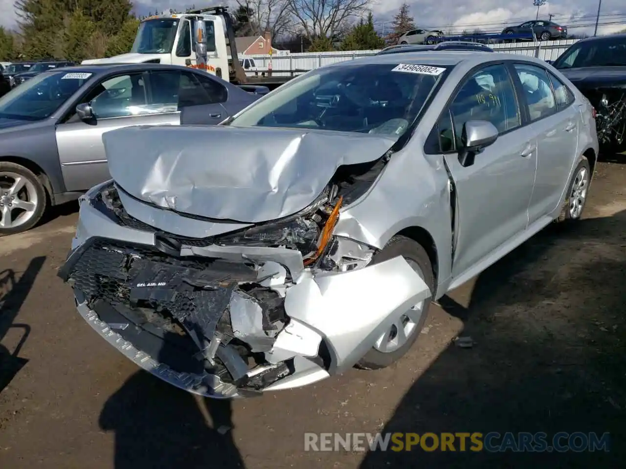 2 Photograph of a damaged car 5YFEPRAE2LP077883 TOYOTA COROLLA 2020