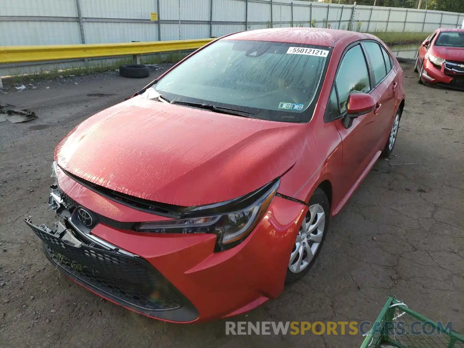 2 Photograph of a damaged car 5YFEPRAE2LP077947 TOYOTA COROLLA 2020