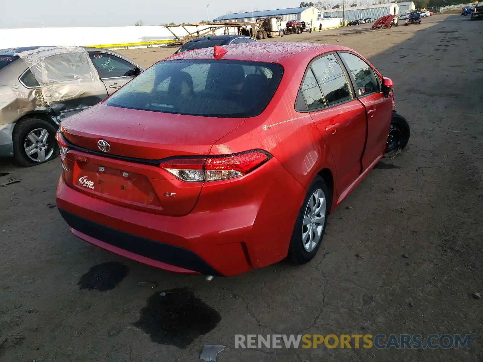 4 Photograph of a damaged car 5YFEPRAE2LP077947 TOYOTA COROLLA 2020