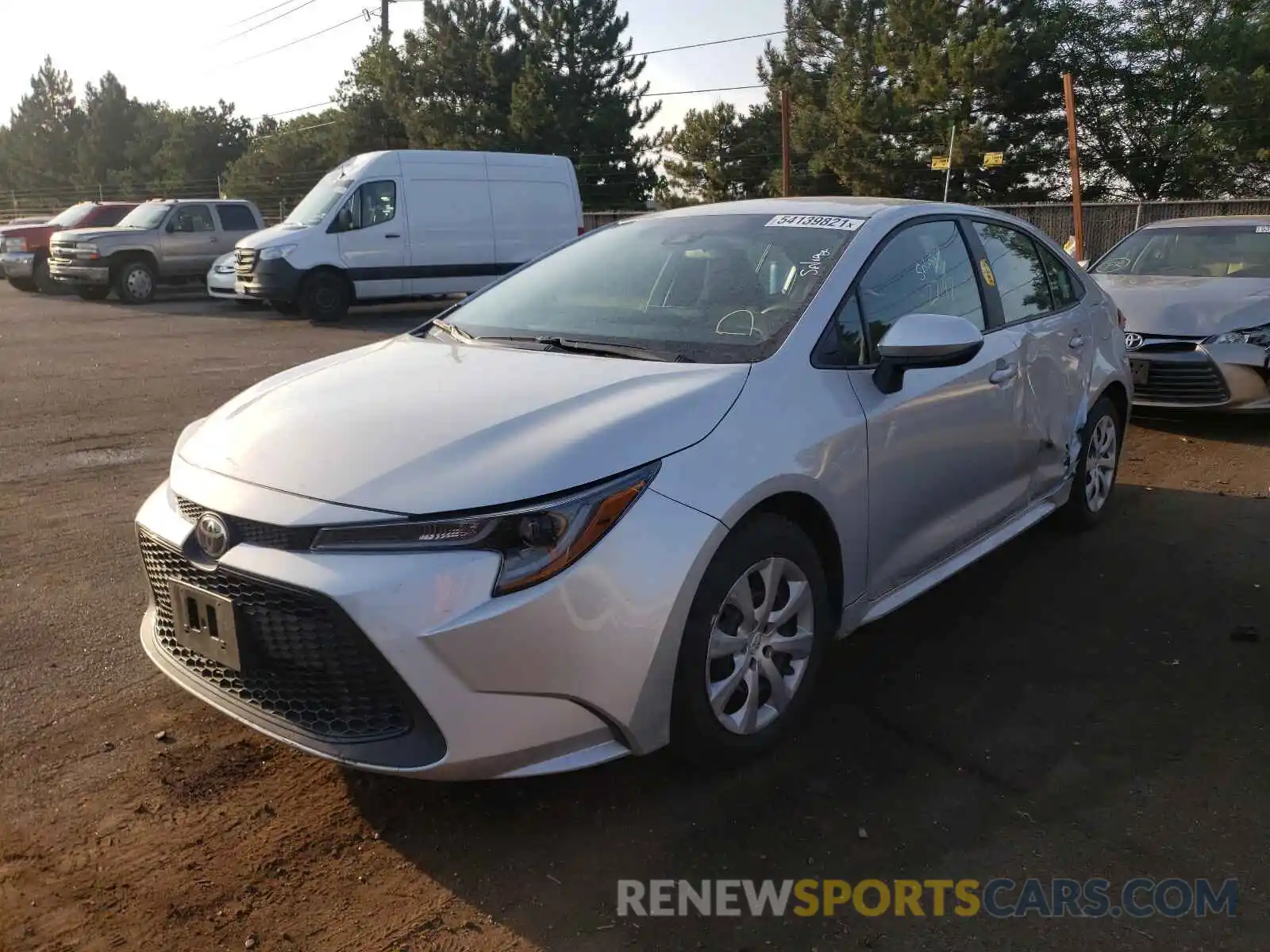 2 Photograph of a damaged car 5YFEPRAE2LP078306 TOYOTA COROLLA 2020