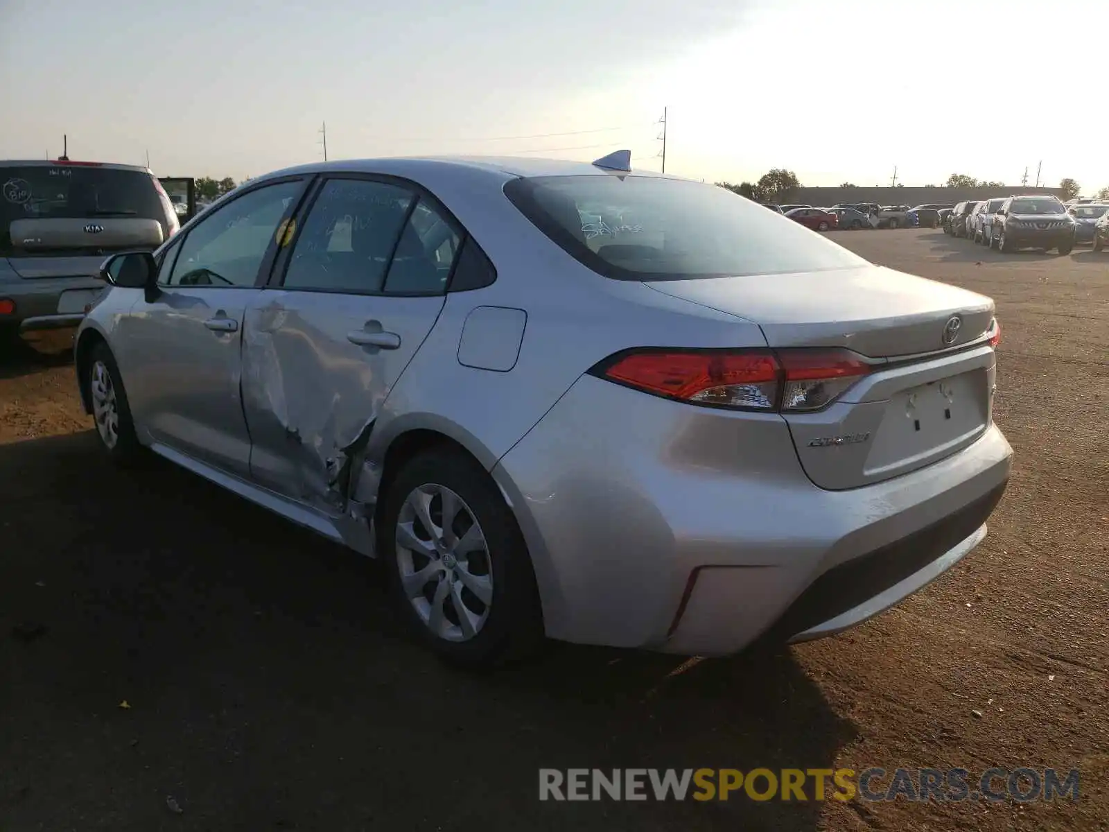 3 Photograph of a damaged car 5YFEPRAE2LP078306 TOYOTA COROLLA 2020