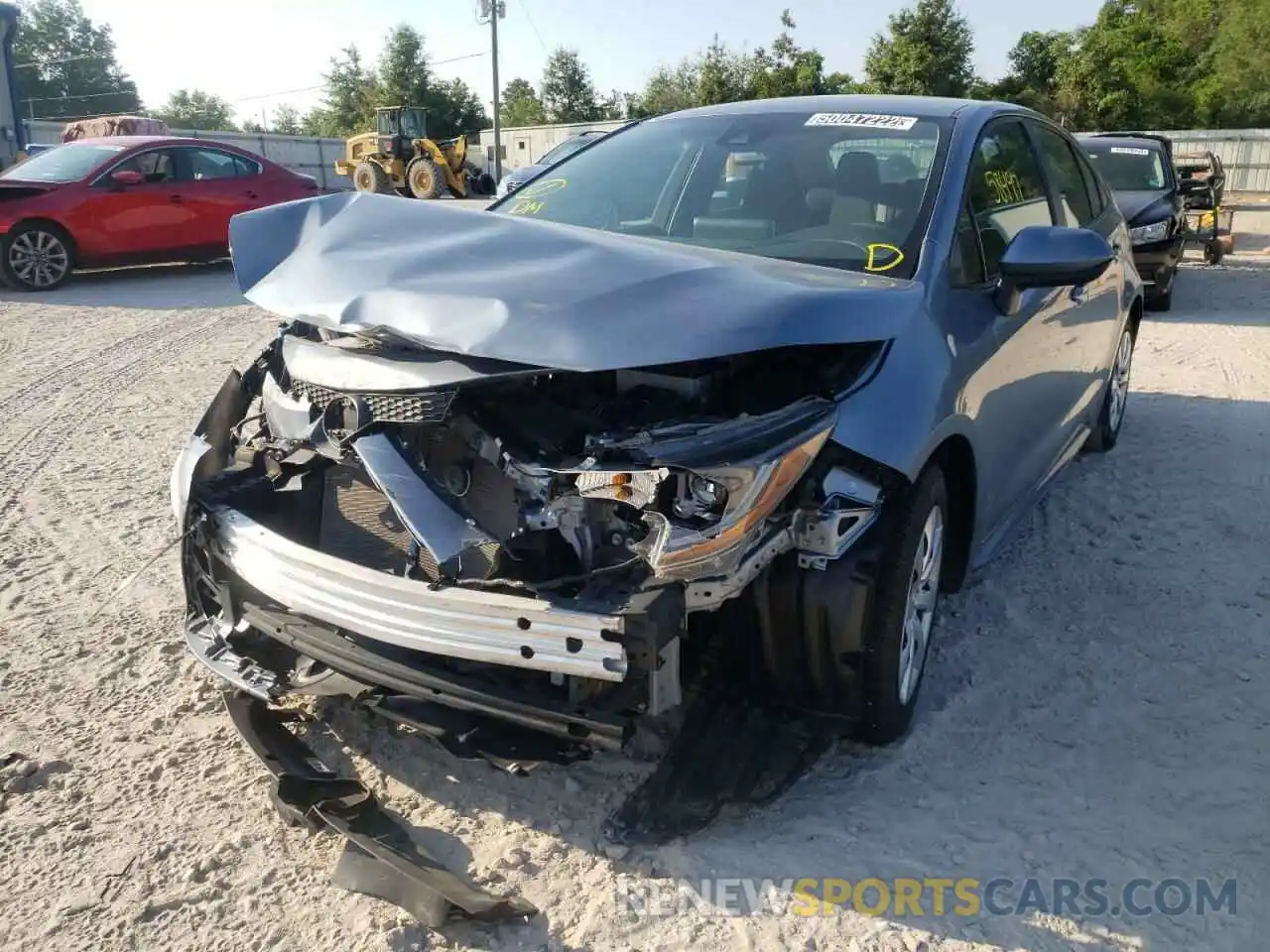 2 Photograph of a damaged car 5YFEPRAE2LP079827 TOYOTA COROLLA 2020