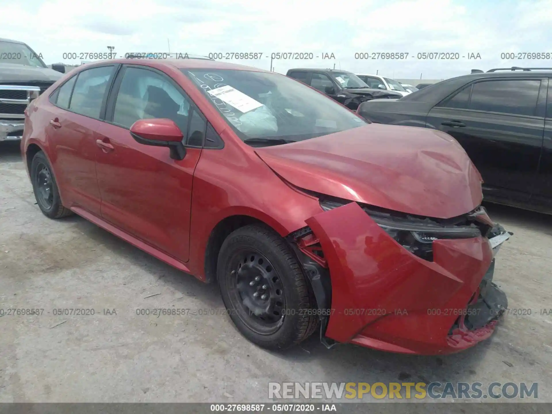 1 Photograph of a damaged car 5YFEPRAE2LP079861 TOYOTA COROLLA 2020