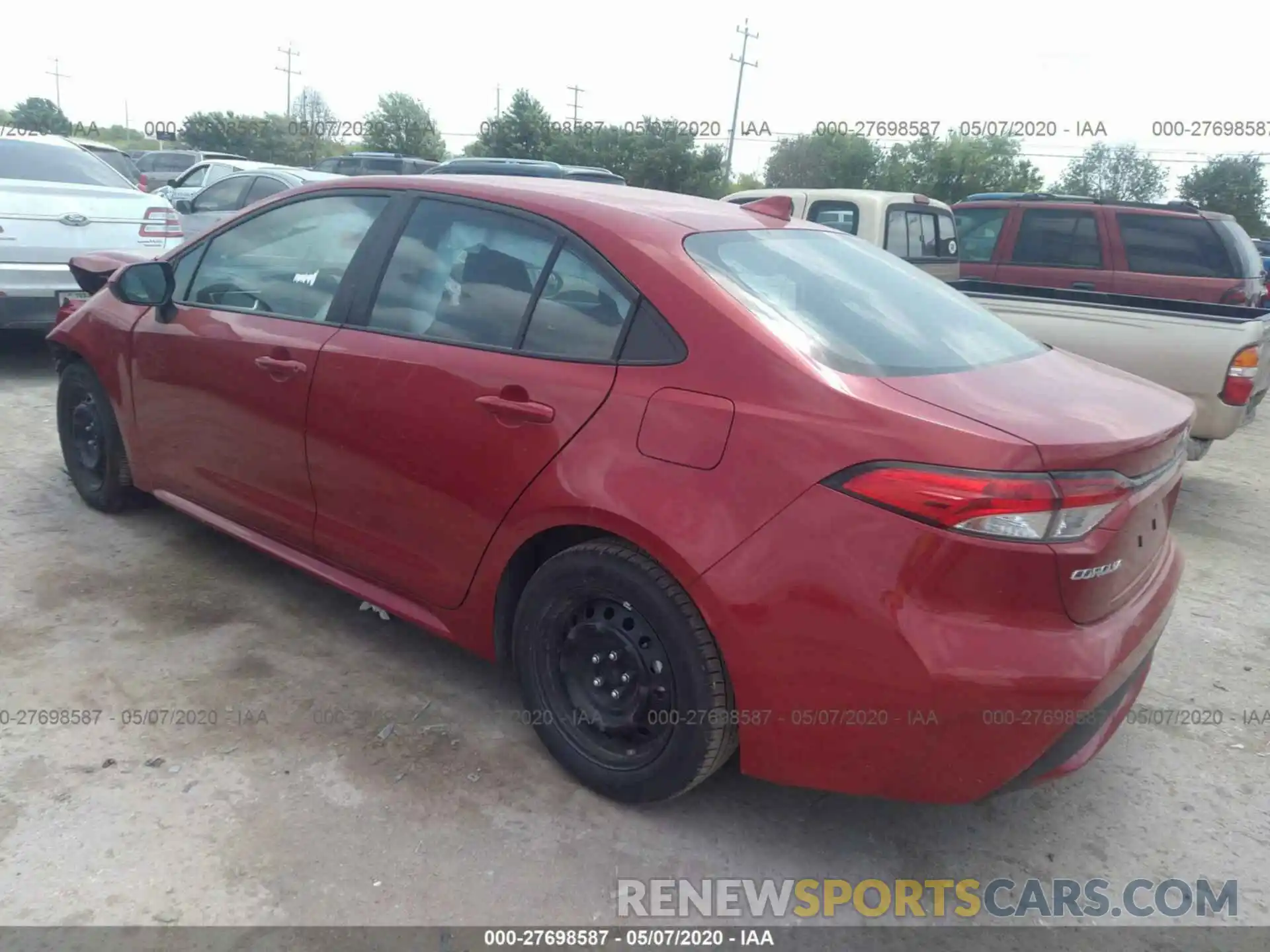 3 Photograph of a damaged car 5YFEPRAE2LP079861 TOYOTA COROLLA 2020