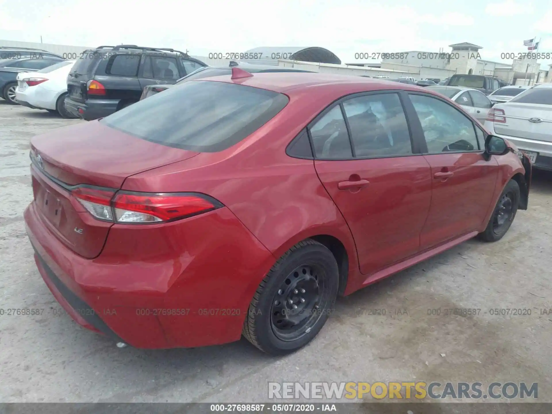 4 Photograph of a damaged car 5YFEPRAE2LP079861 TOYOTA COROLLA 2020