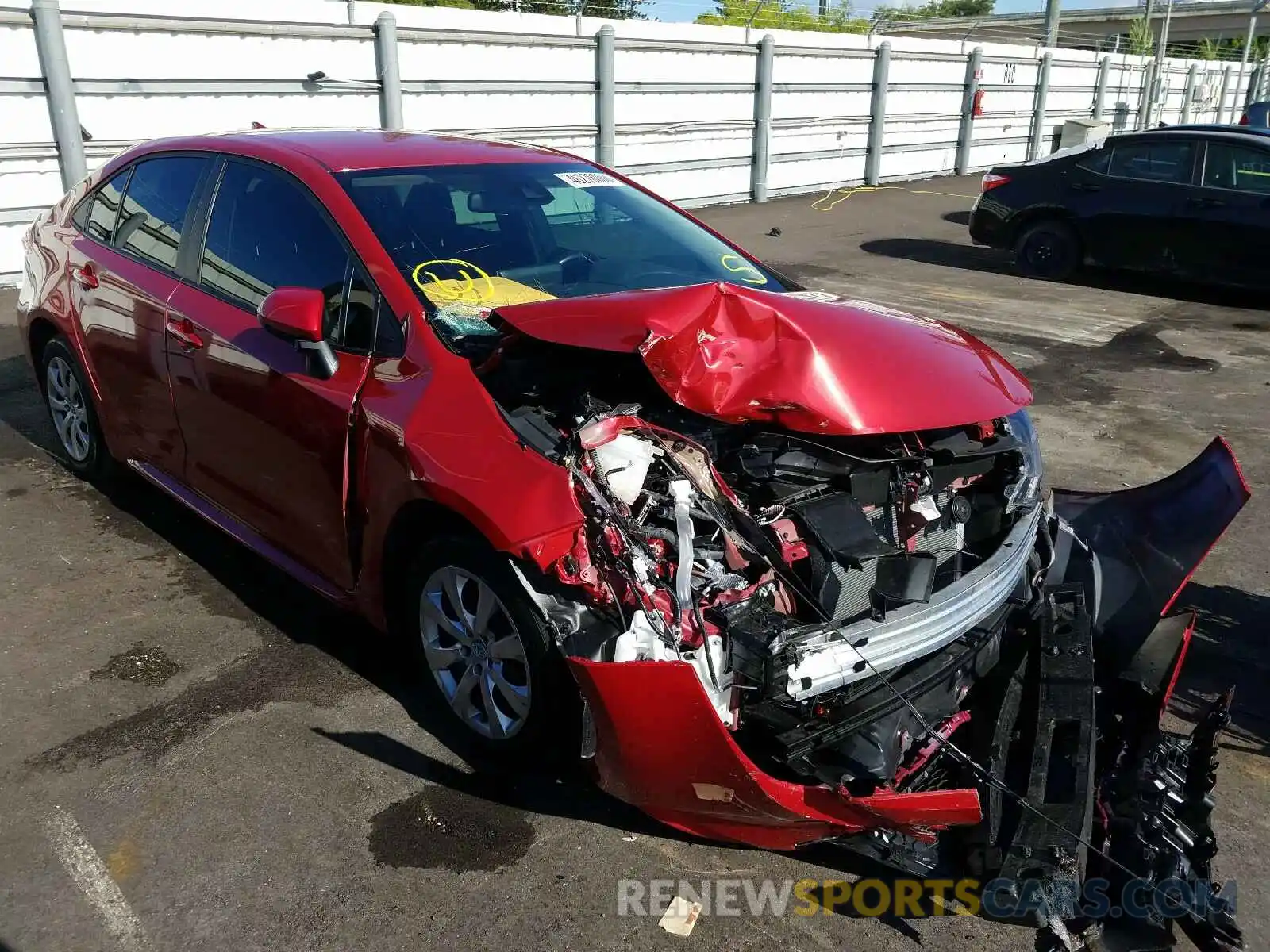 1 Photograph of a damaged car 5YFEPRAE2LP080024 TOYOTA COROLLA 2020