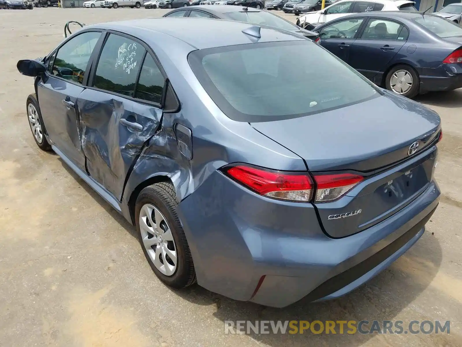 3 Photograph of a damaged car 5YFEPRAE2LP081903 TOYOTA COROLLA 2020