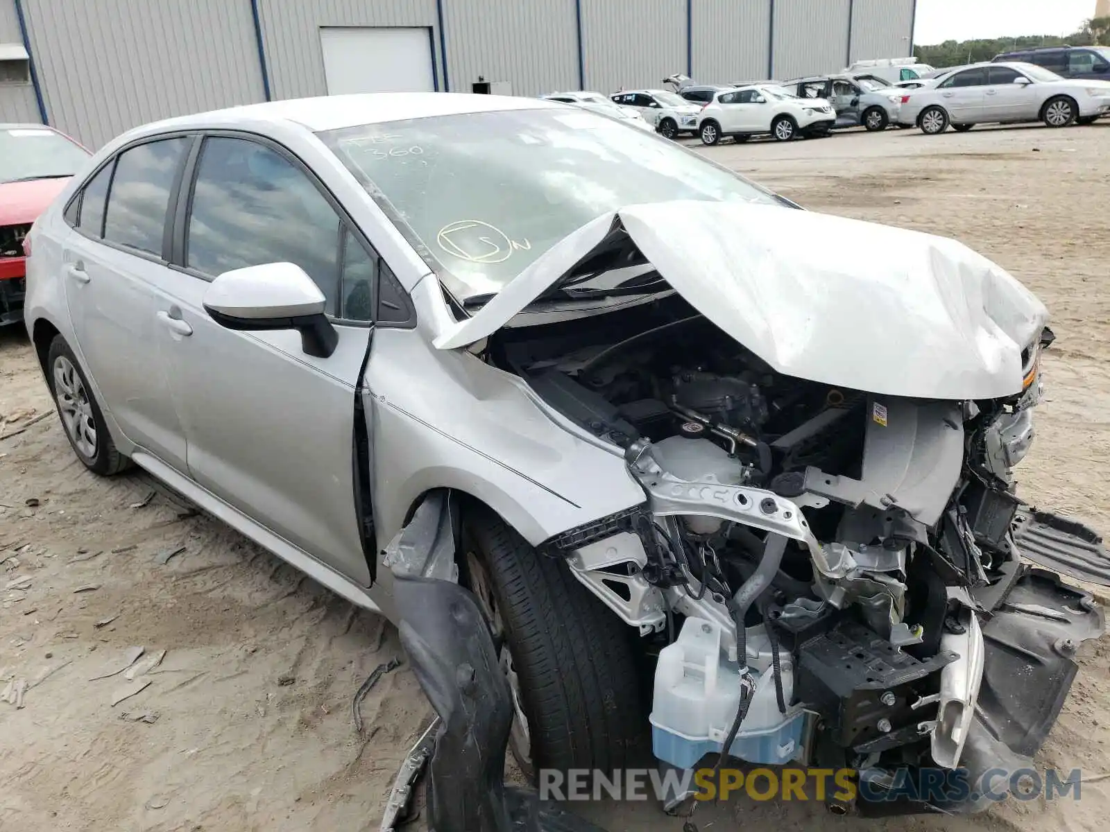 1 Photograph of a damaged car 5YFEPRAE2LP082257 TOYOTA COROLLA 2020