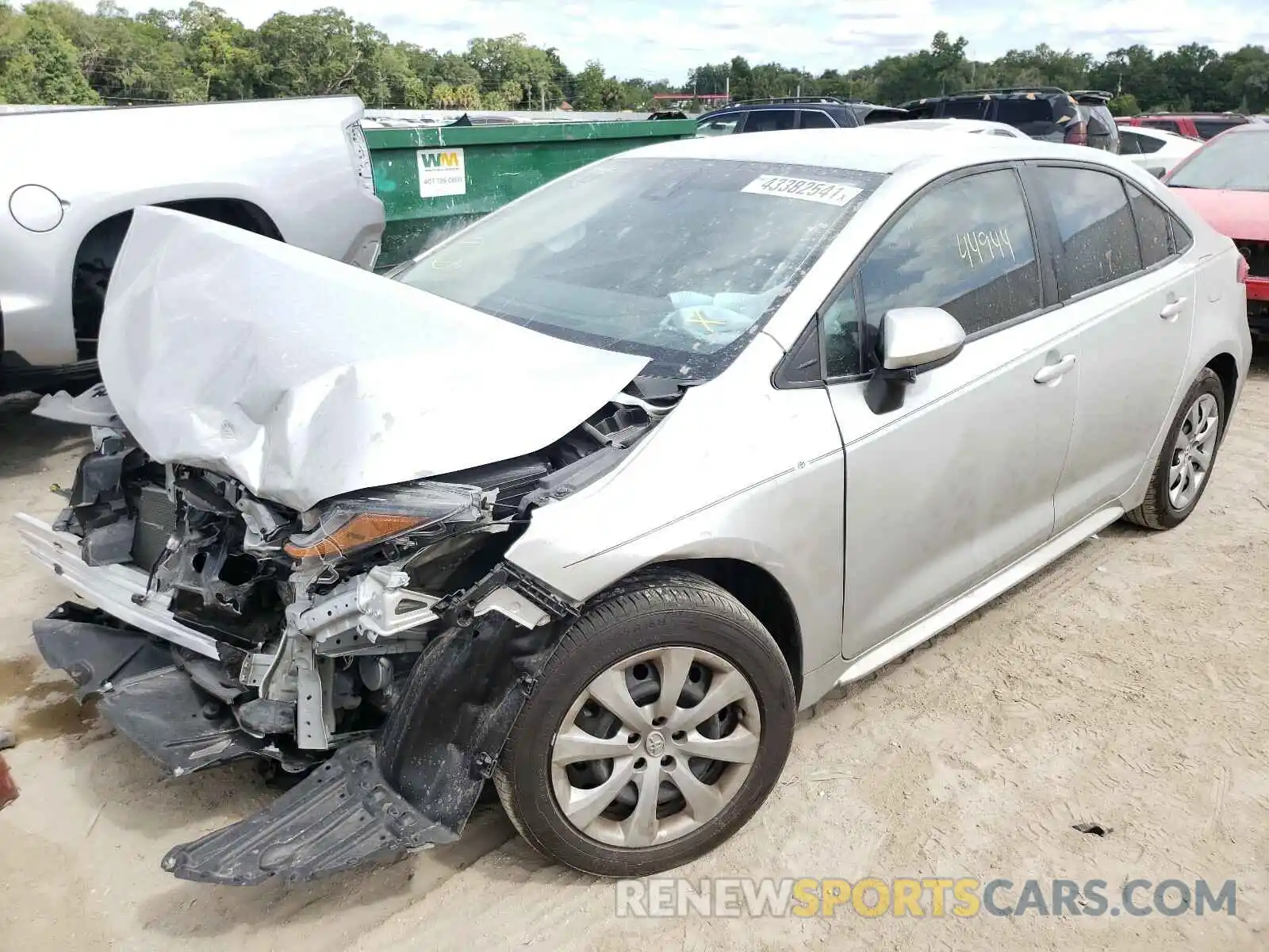 2 Photograph of a damaged car 5YFEPRAE2LP082257 TOYOTA COROLLA 2020