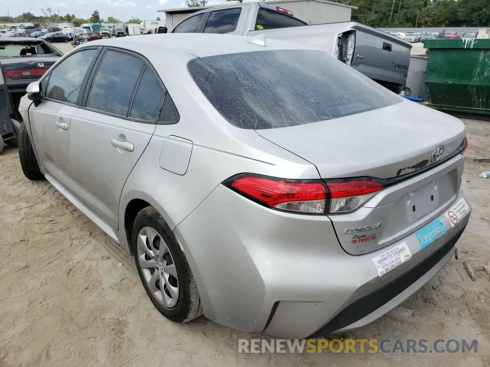 3 Photograph of a damaged car 5YFEPRAE2LP082257 TOYOTA COROLLA 2020