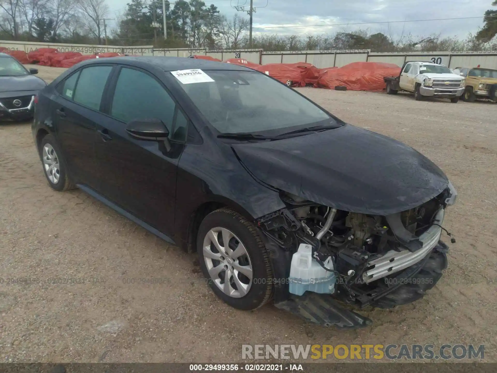 1 Photograph of a damaged car 5YFEPRAE2LP083151 TOYOTA COROLLA 2020