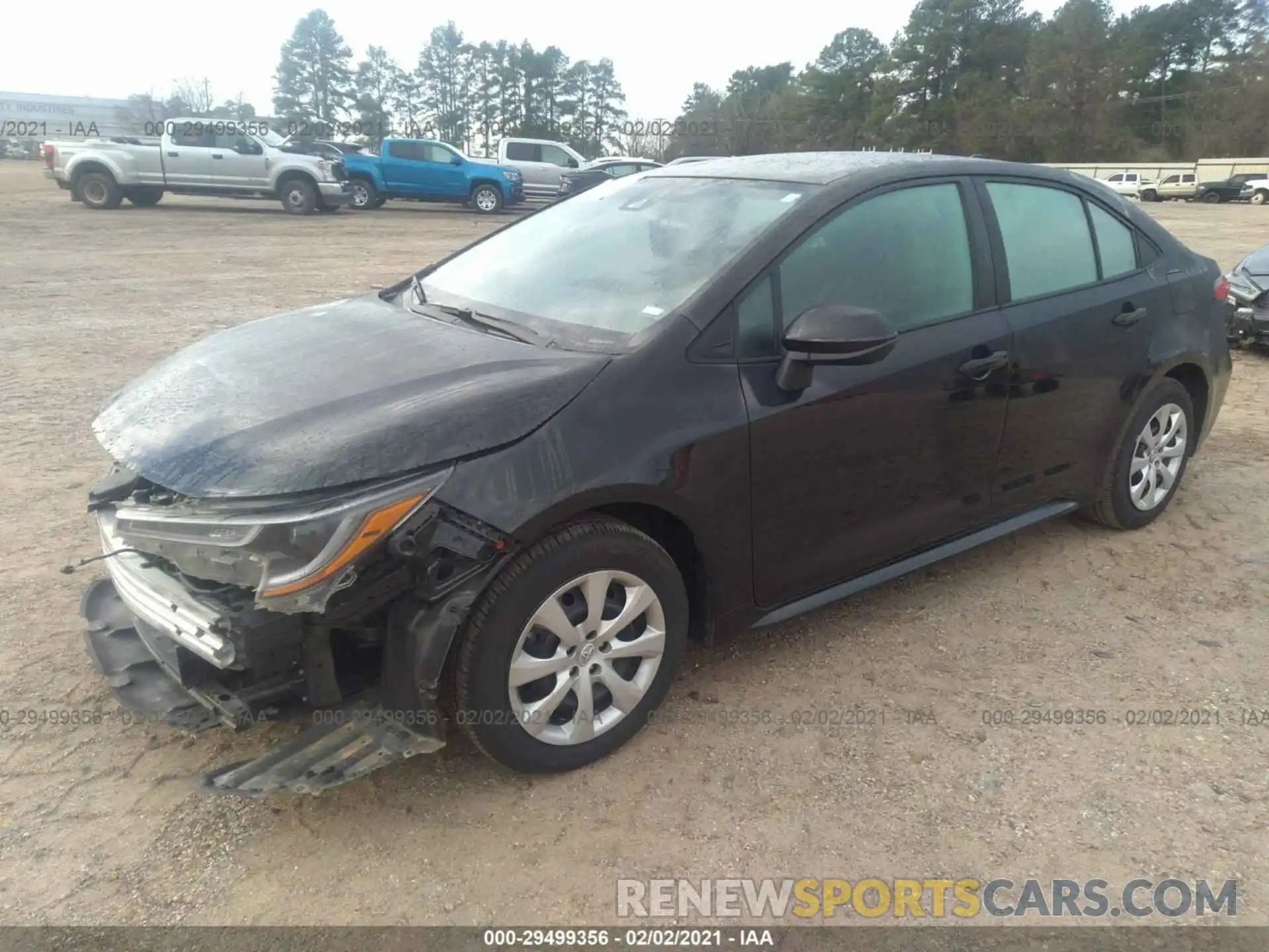 2 Photograph of a damaged car 5YFEPRAE2LP083151 TOYOTA COROLLA 2020