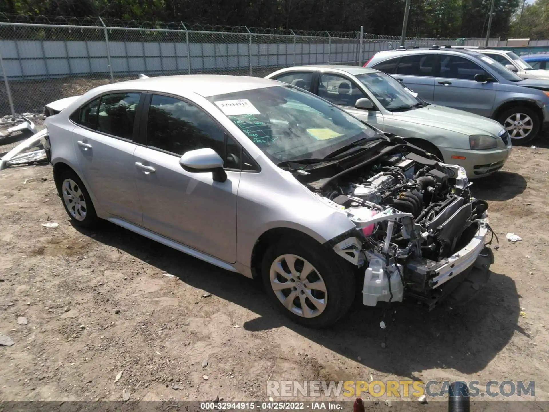 1 Photograph of a damaged car 5YFEPRAE2LP083943 TOYOTA COROLLA 2020