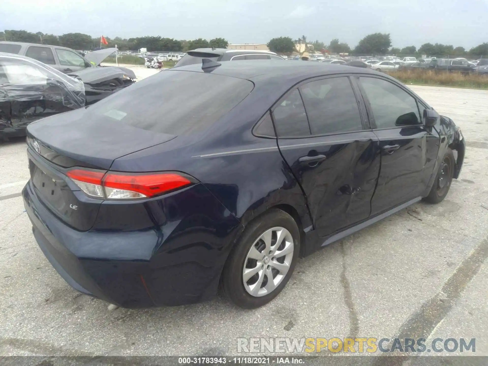 4 Photograph of a damaged car 5YFEPRAE2LP083991 TOYOTA COROLLA 2020