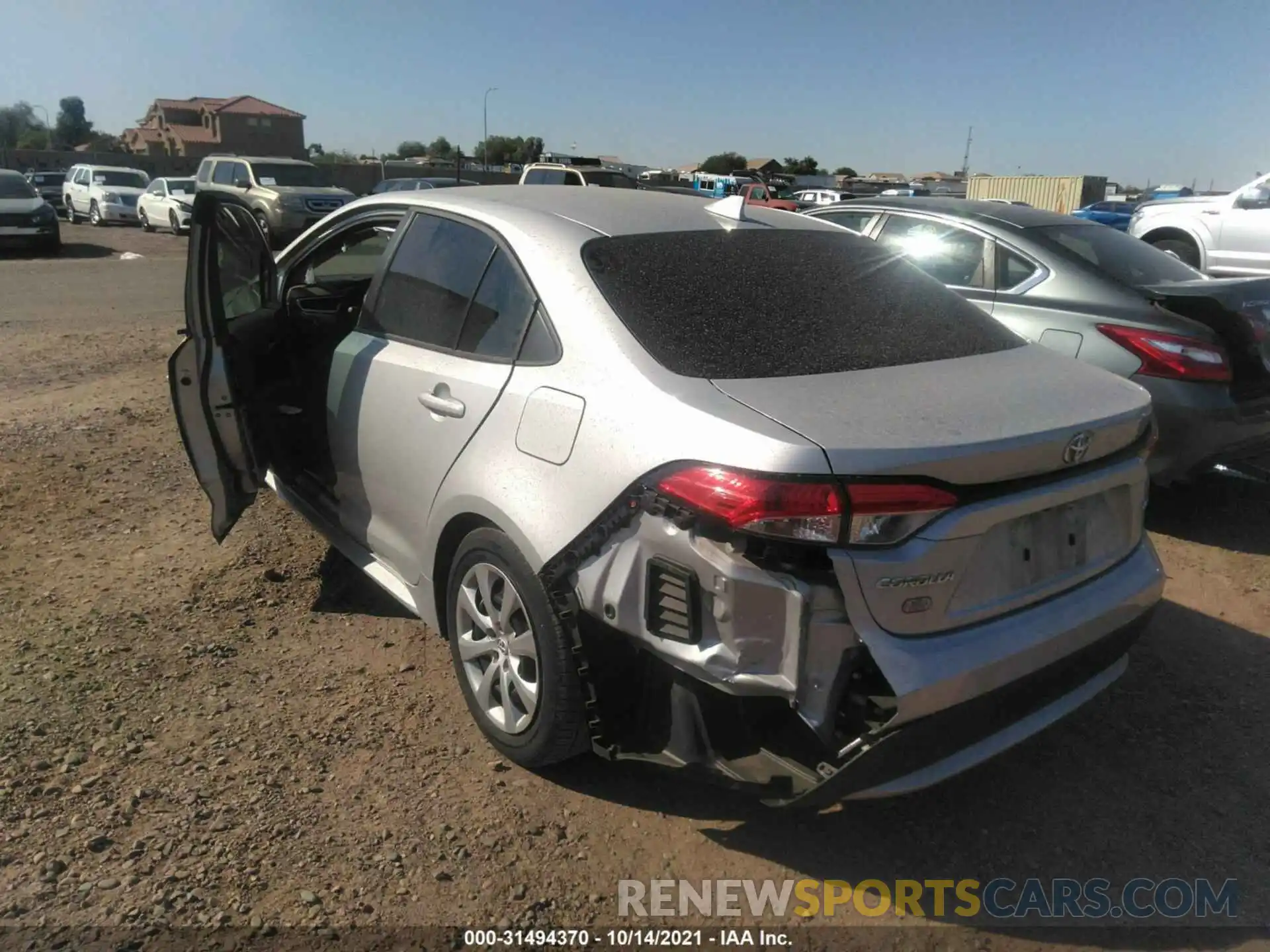 3 Photograph of a damaged car 5YFEPRAE2LP084221 TOYOTA COROLLA 2020